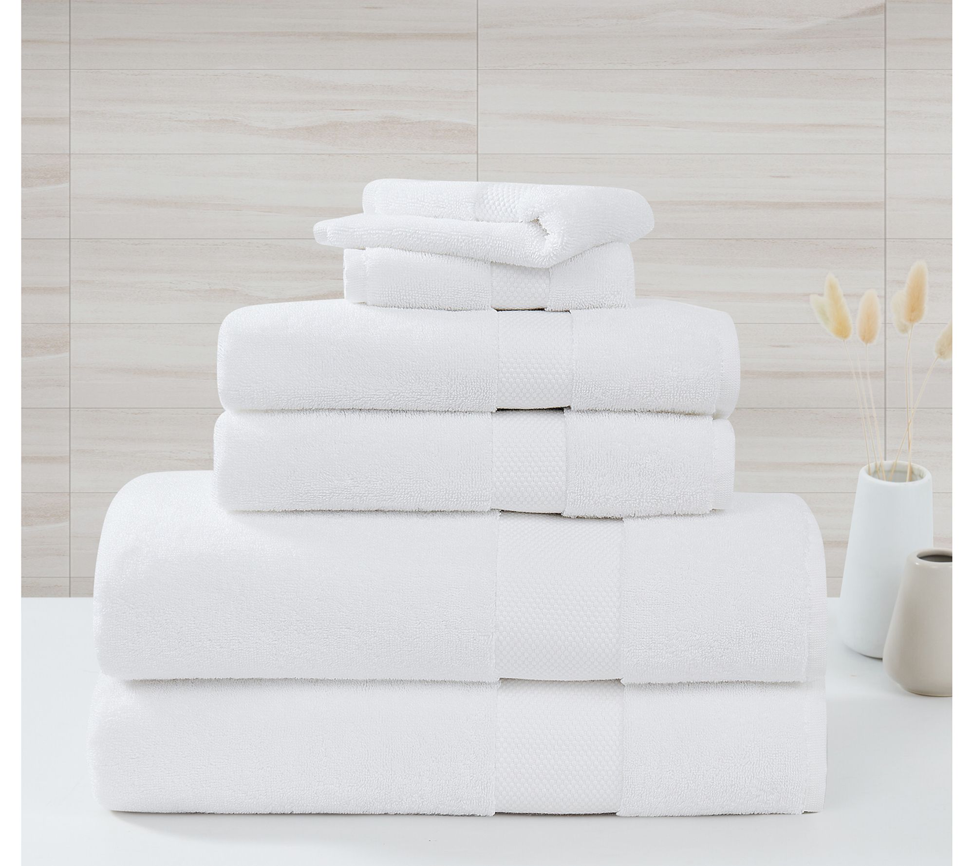 Borghese Roma Oversized Luxe Turkish Cotton 6-Piece Towel Set