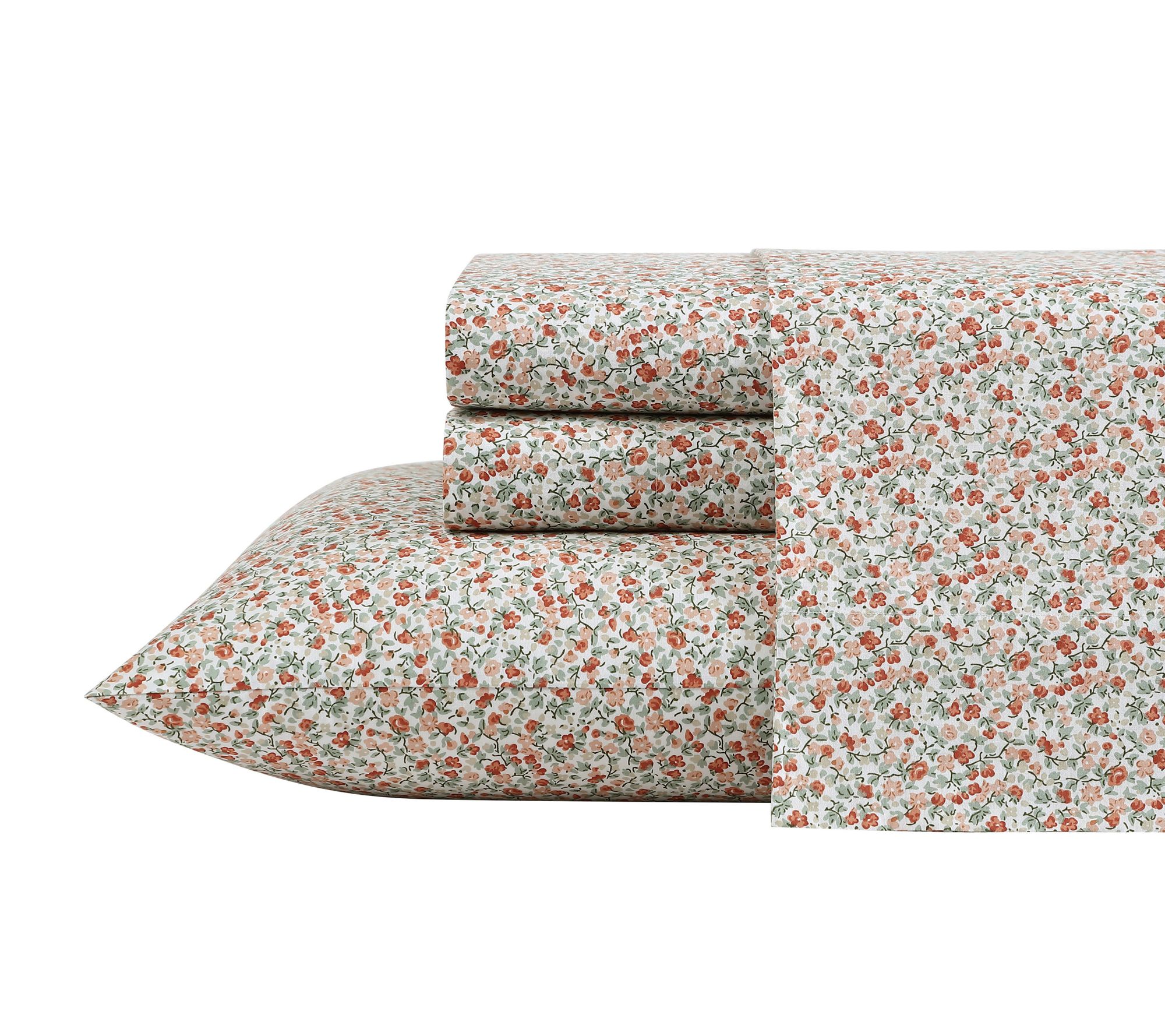 Laura Ashley Emogene Terracotta Full Sheet Set