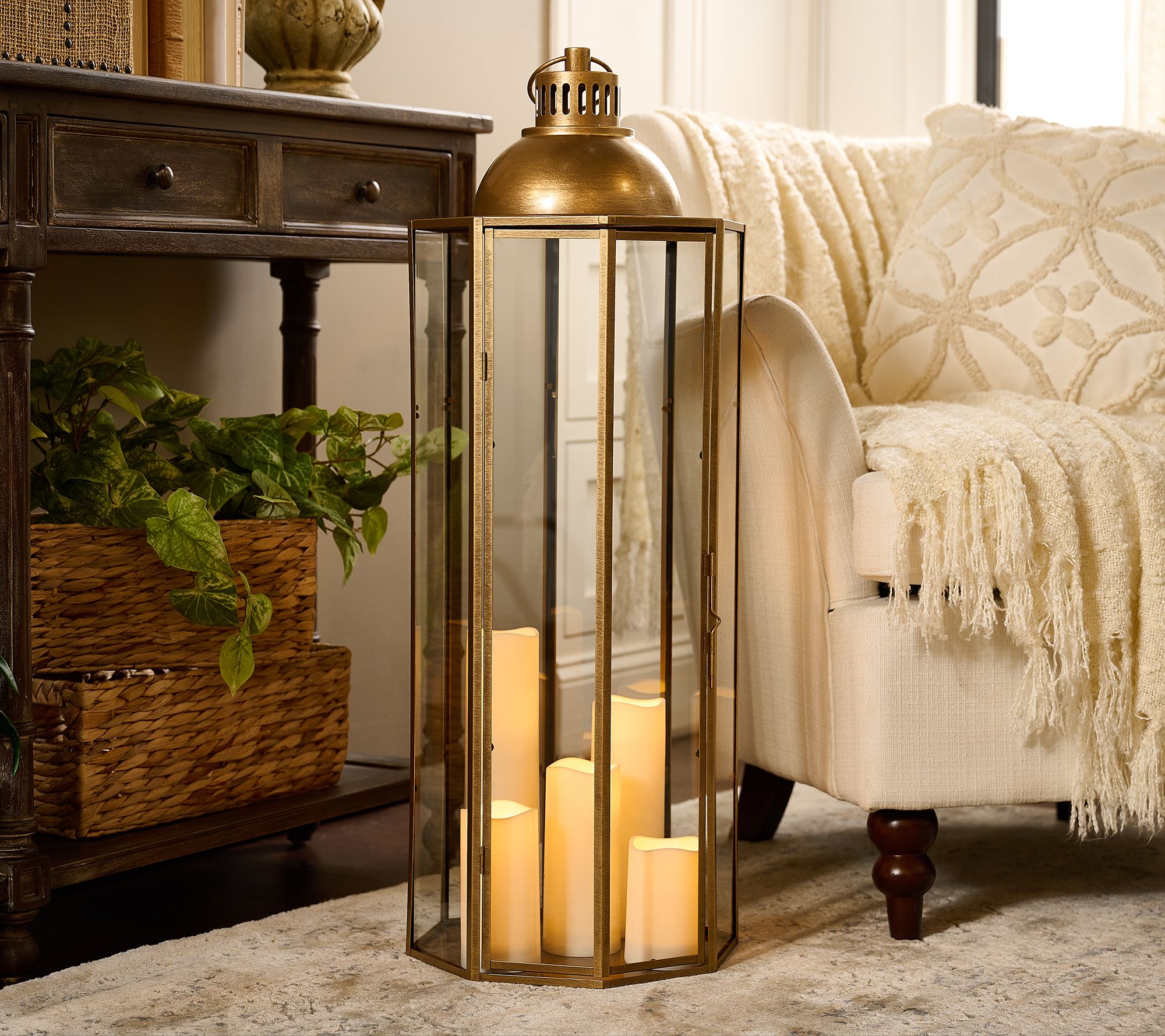 Home Reflections Luxe Oversized 34" In/Outdoor Lantern