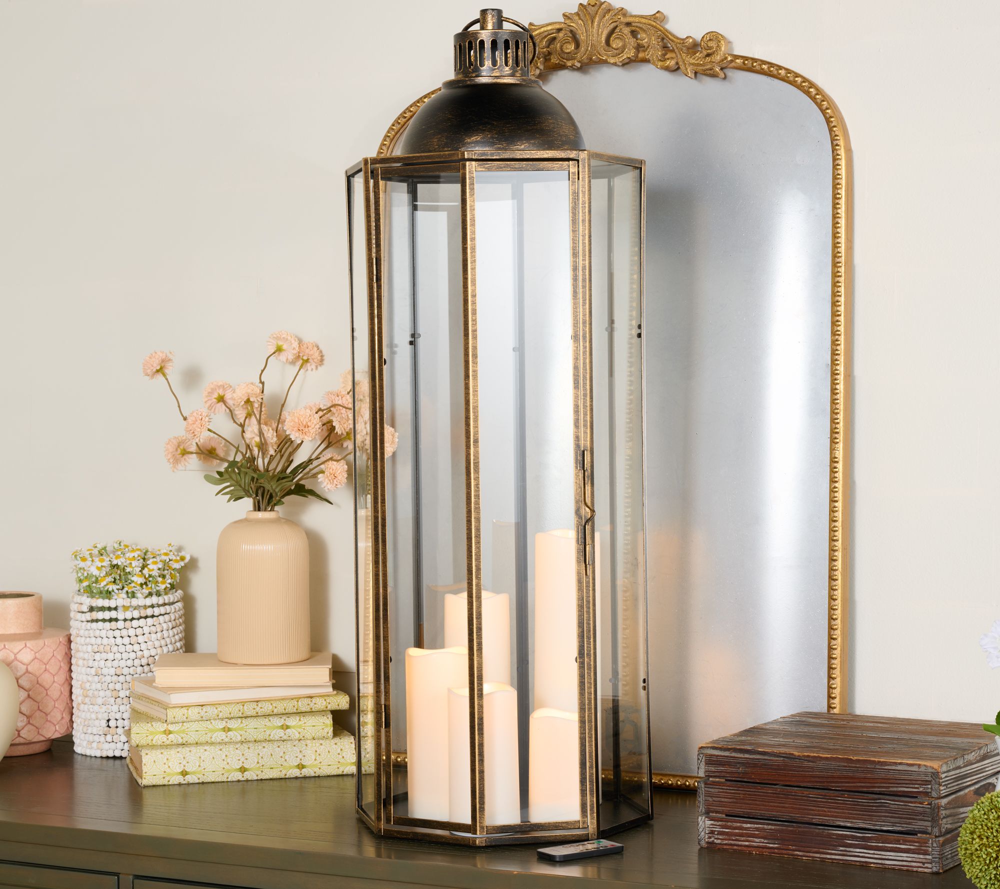 Home Reflections Luxe Oversized 34" In/Outdoor Lantern