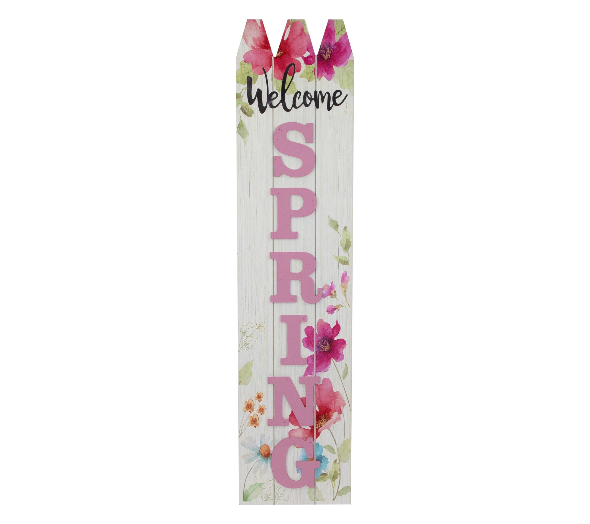 Northlight 40" Spring Floral Porch Board Sign Decoration