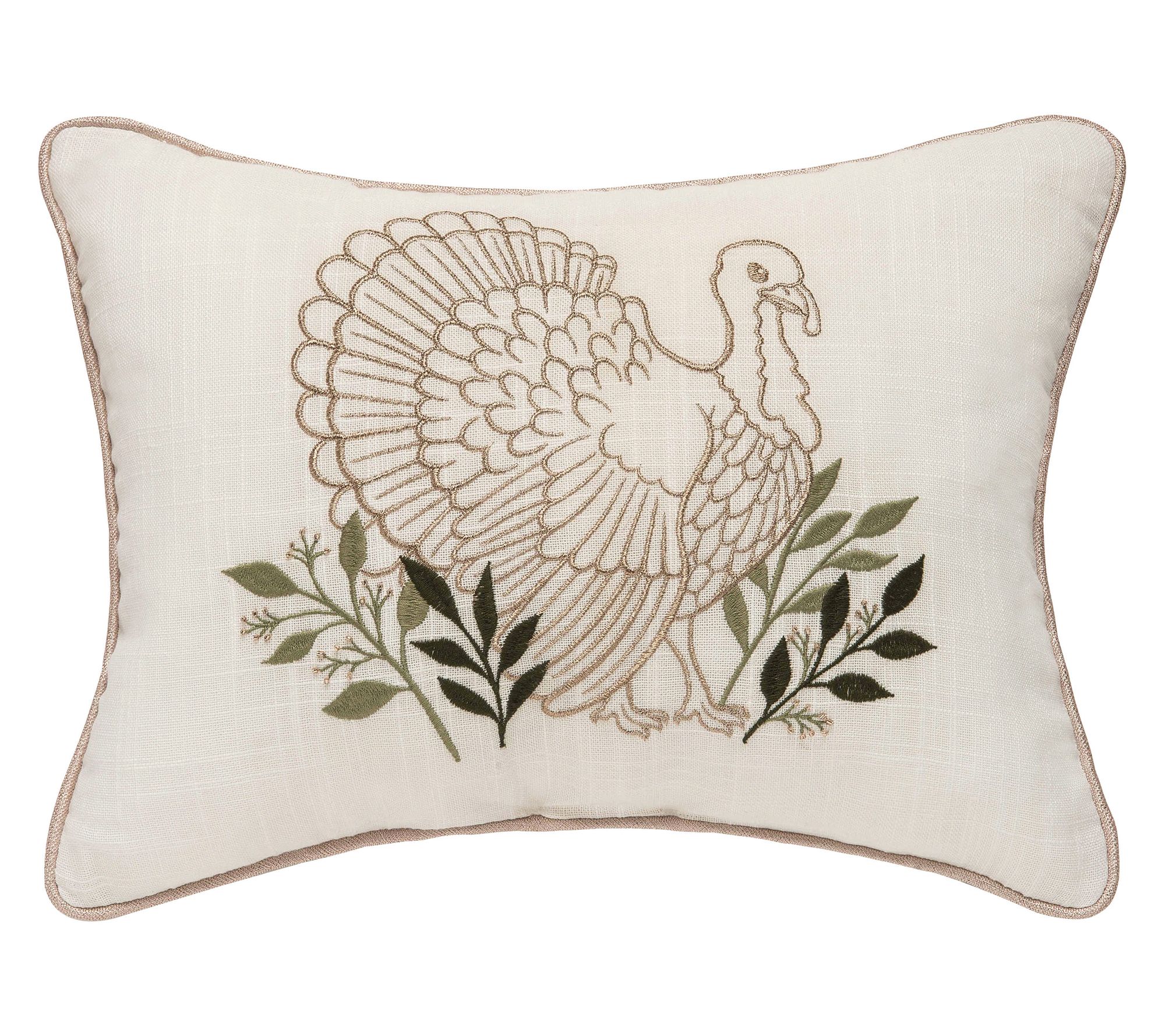 Botanical Turkey Pillow by Valerie