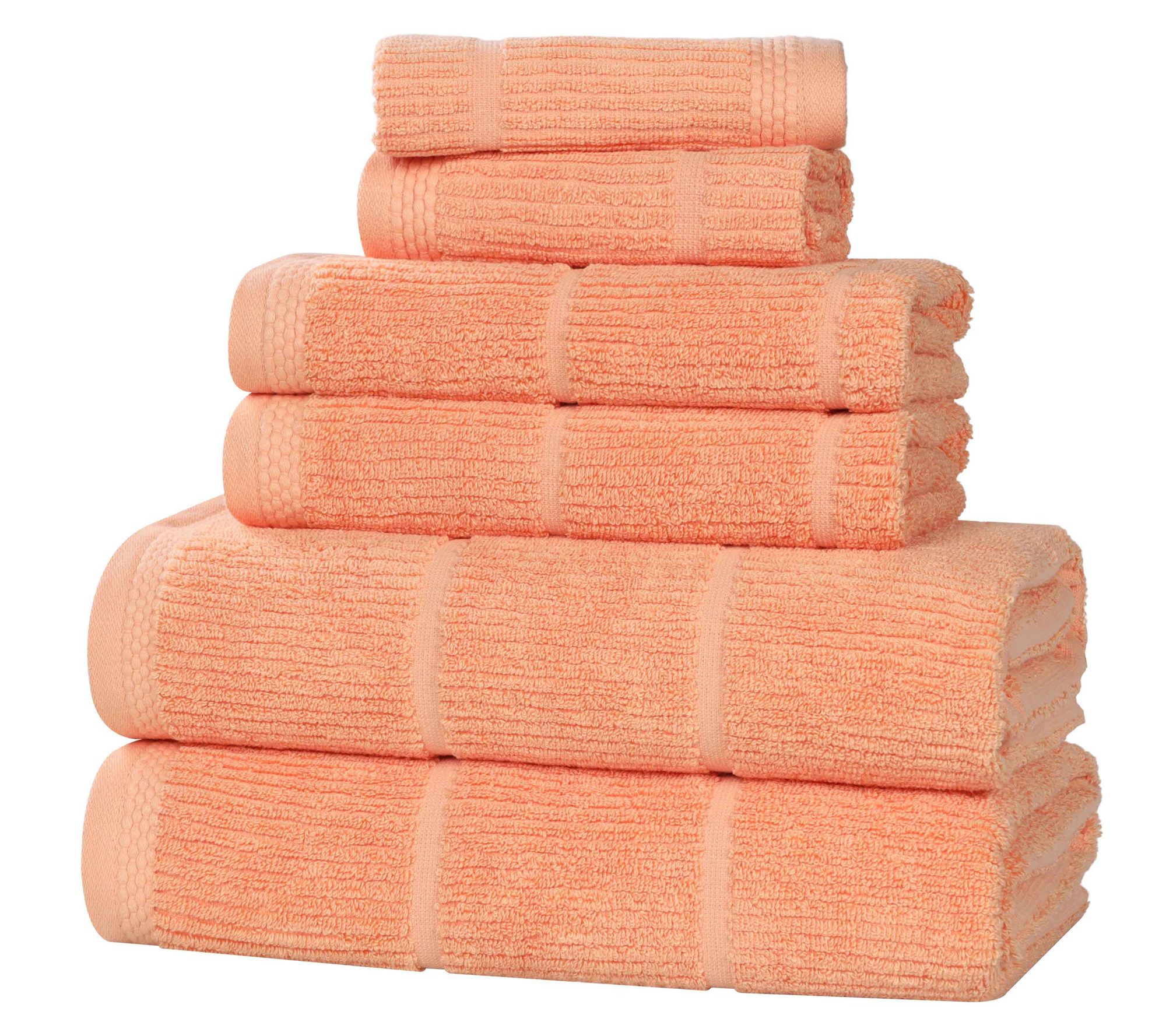 Superior Milo C otton Blend Sol id 6-Piece Towe l Set