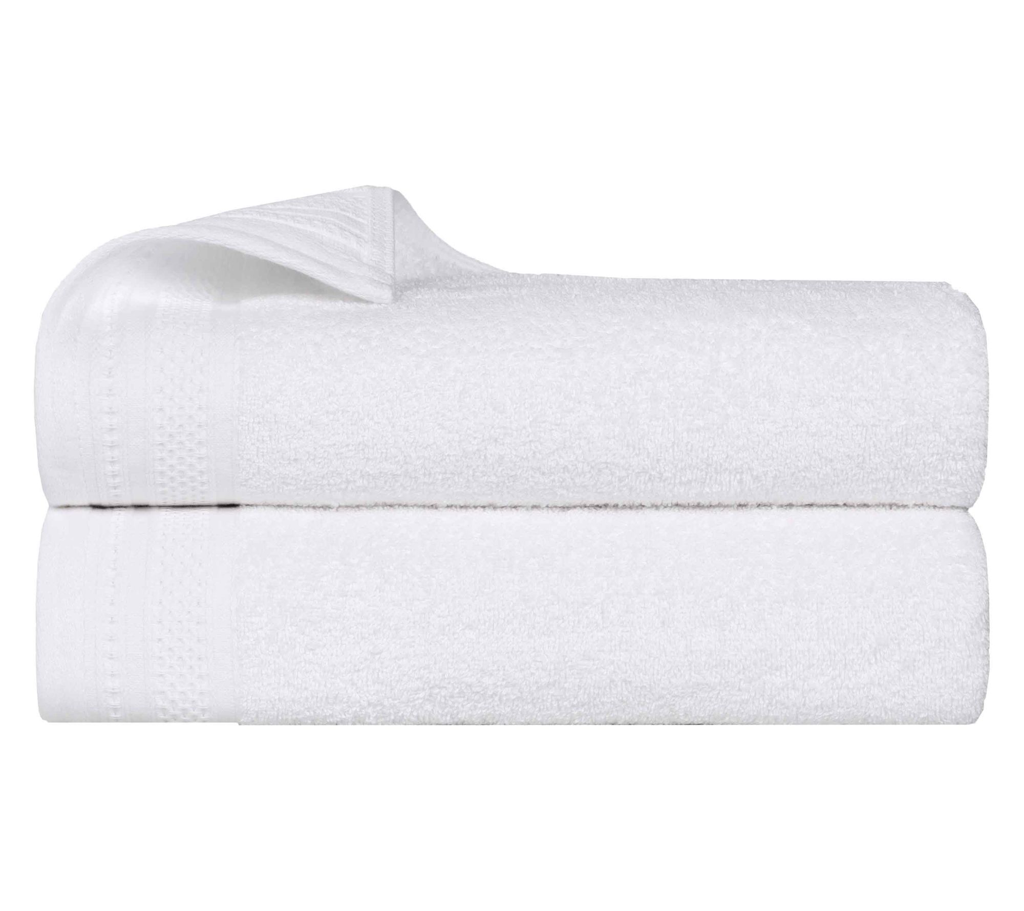 Superior Honeycomb Waffle Border Cotton Bath Sheet Set