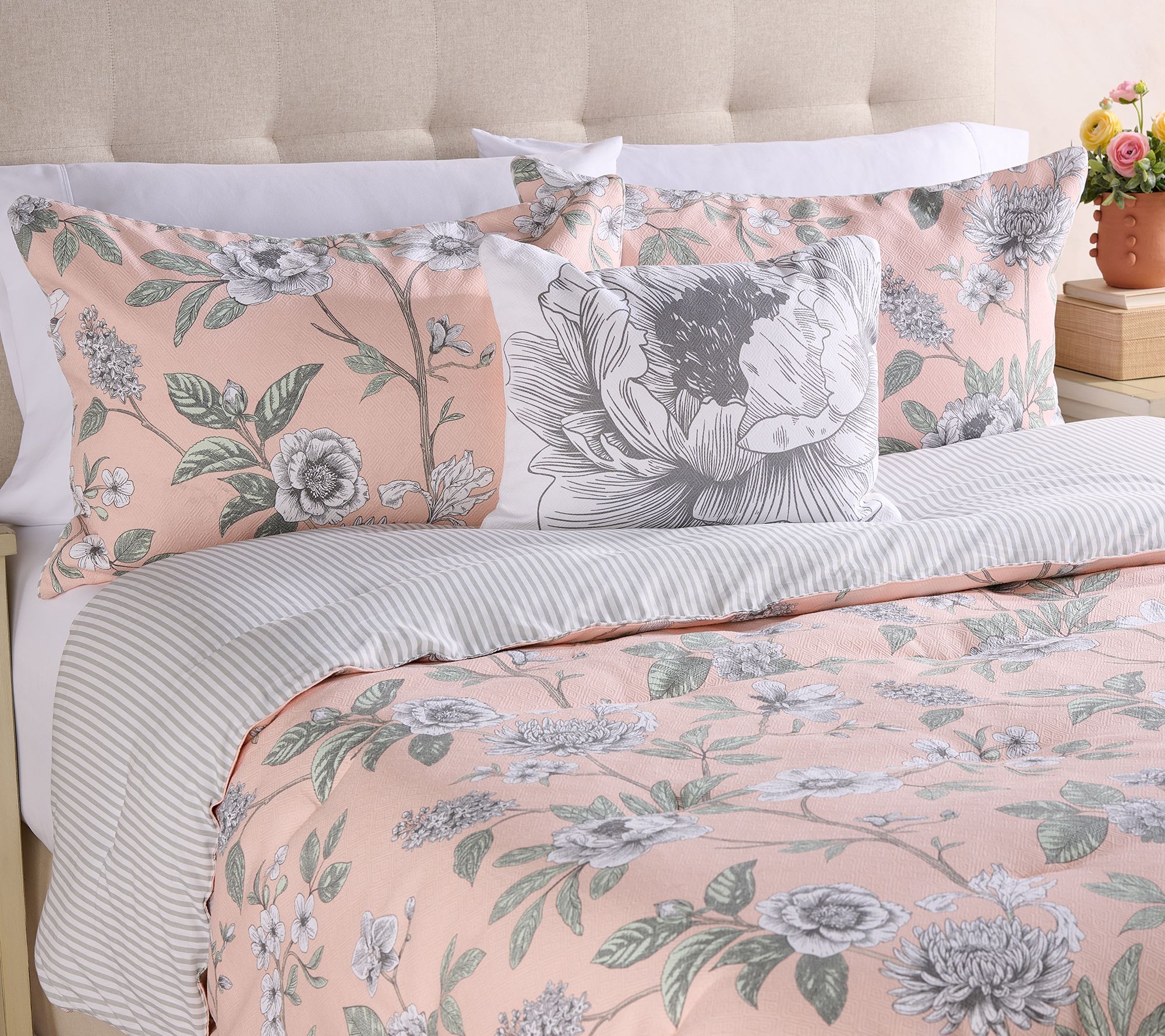 Home Reflections Garden Toile Comforter Set - Full