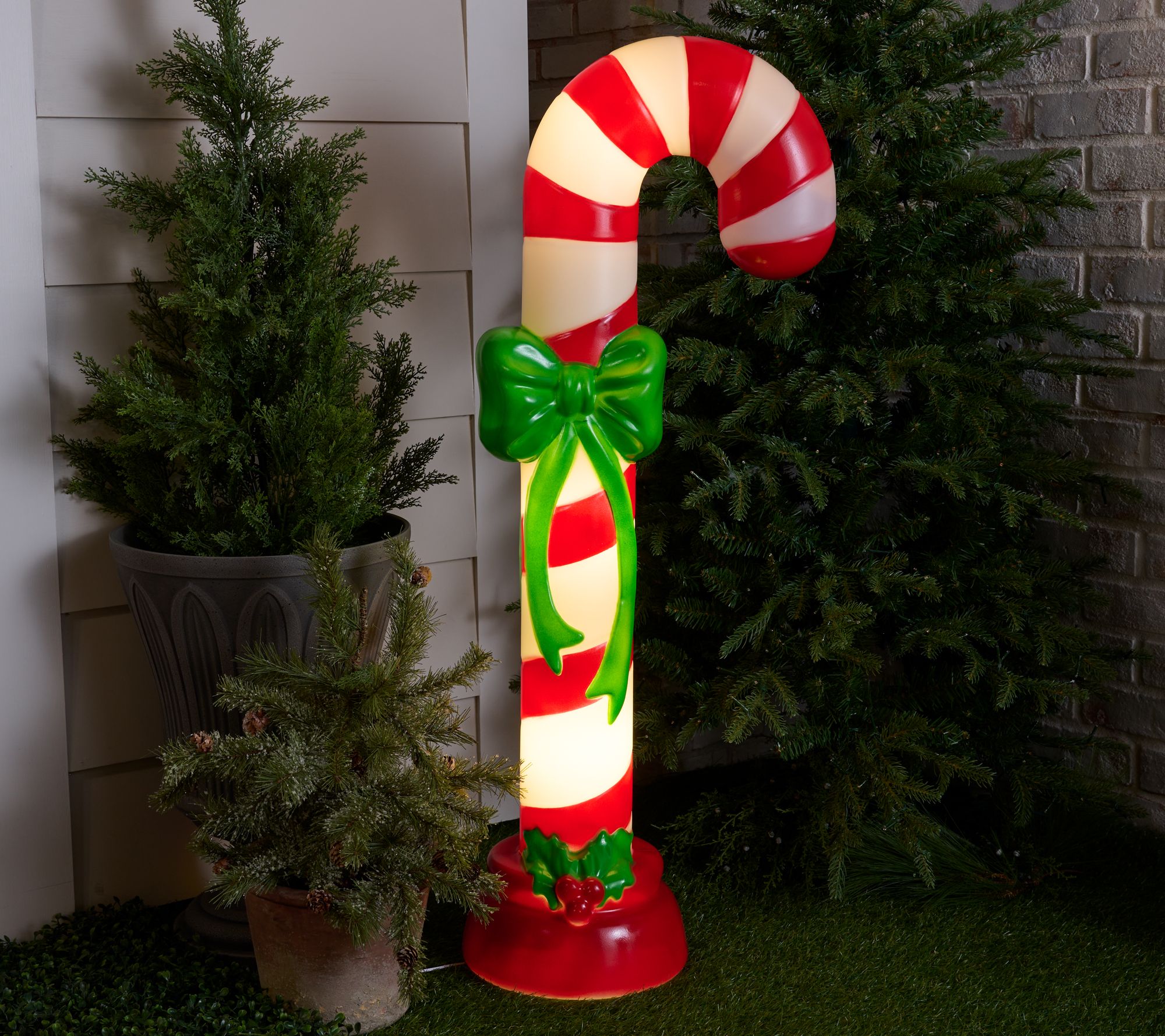 "As Is" Mr. Christmas 42" Illuminated Blow Mold Candy Cane