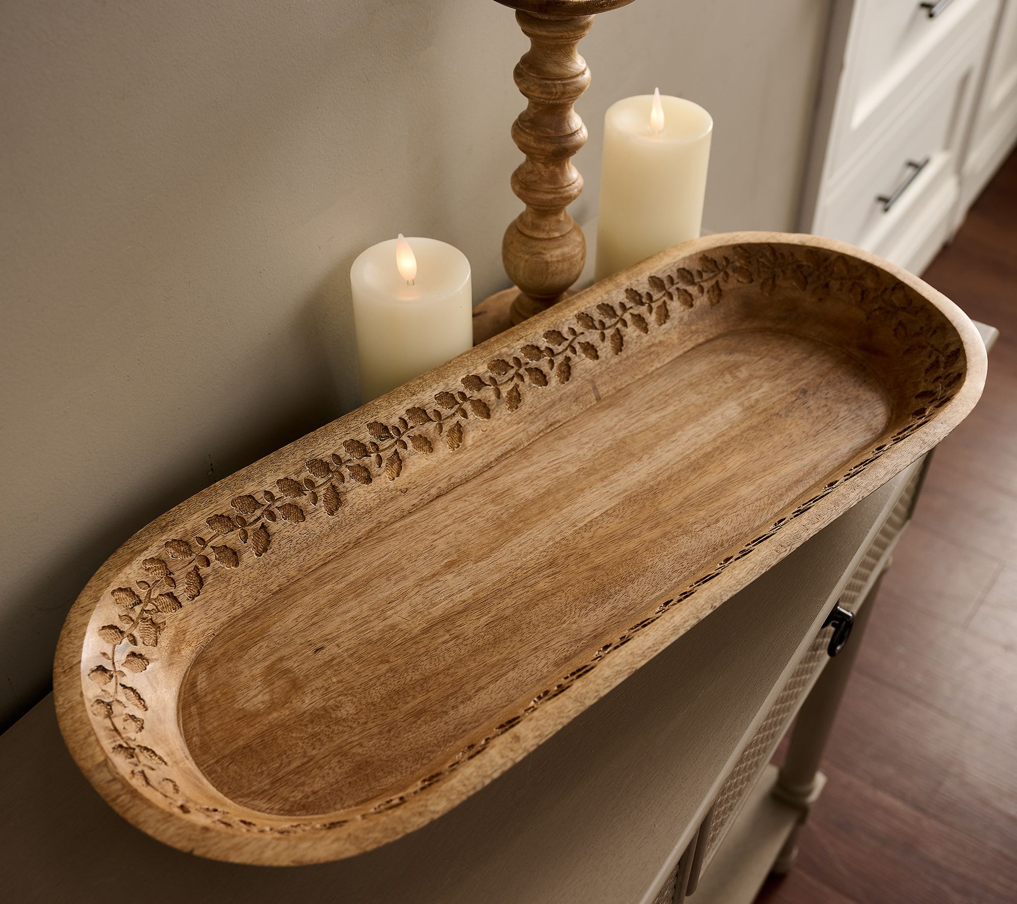 "As Is" 24" Mango Wood Dough Bowl by Valerie