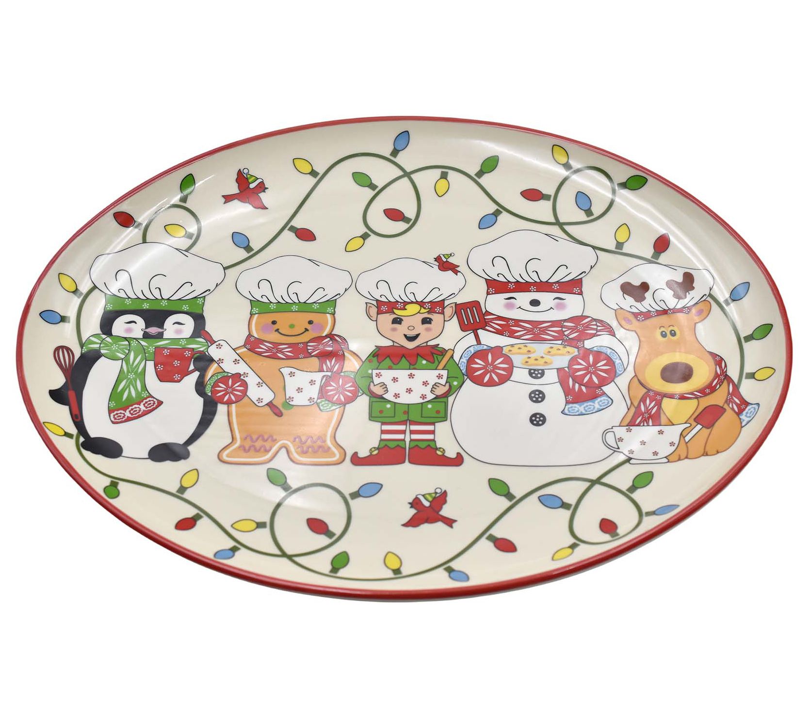 "As Is" Temp-tations Seasonal 14" Oval Platter