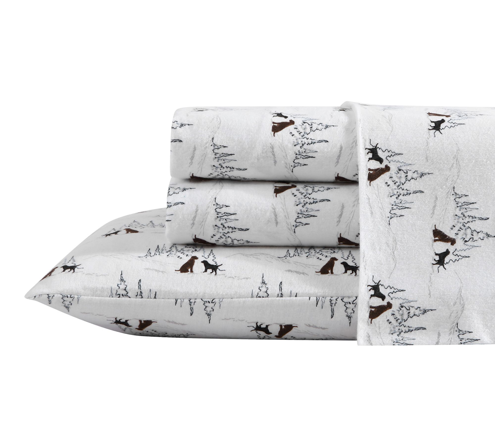 Eddie Bauer Dog Friends White Cotton Twin SheetSet