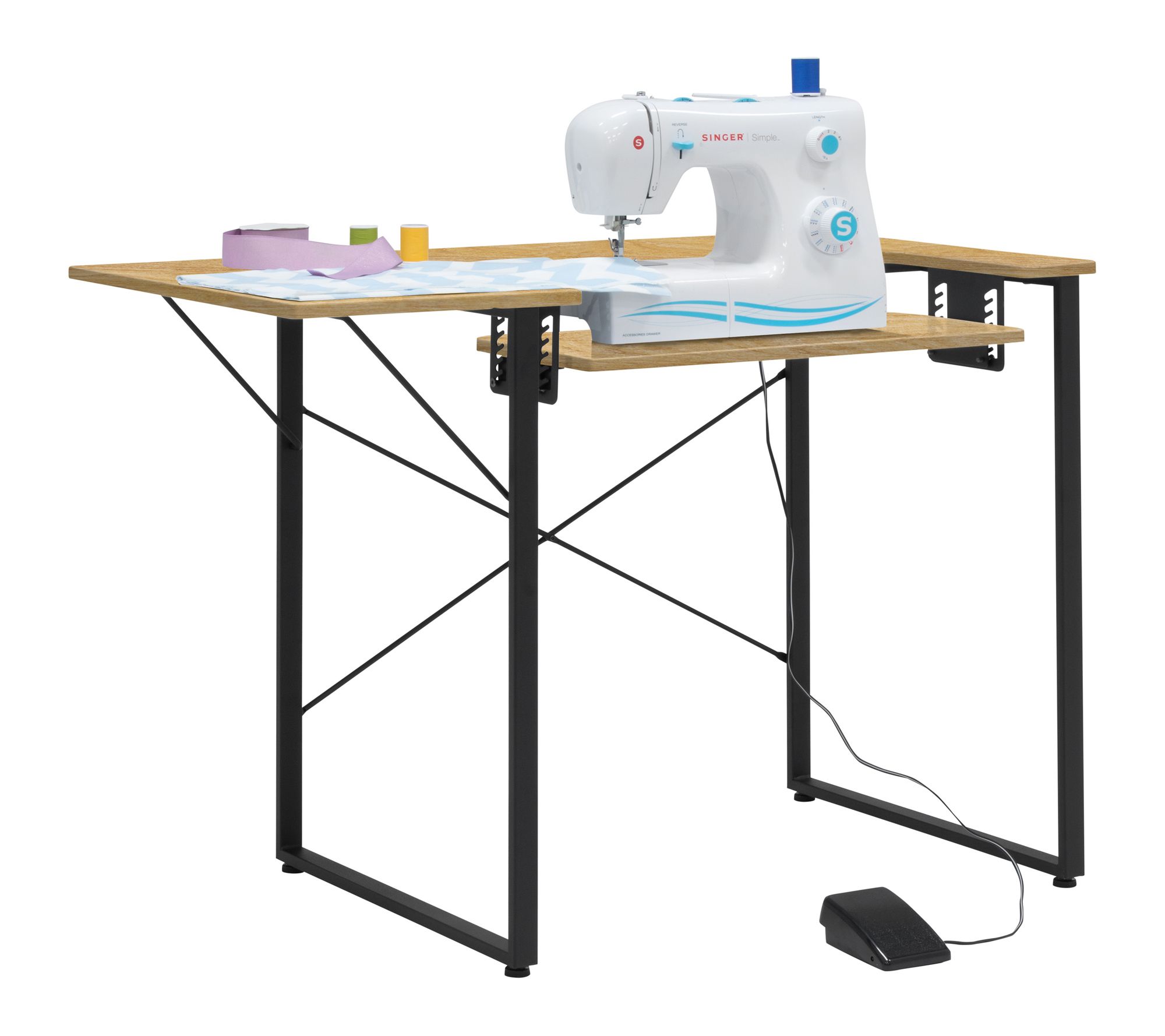 Sew Ready Dart Sewing Machine Table with Folding Top