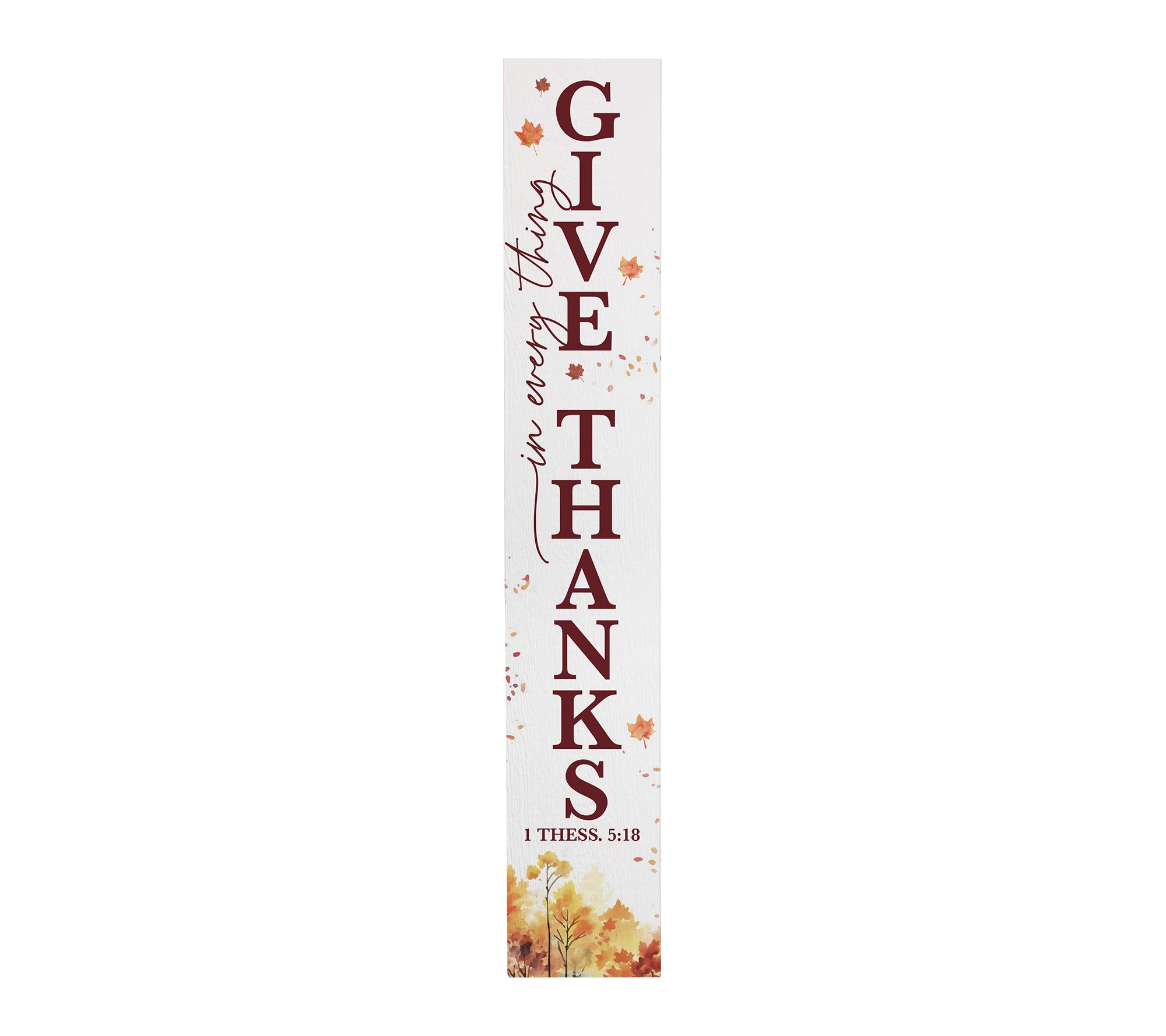 Sincere Surroundings 47â   Give Thanks Trees Porch Board