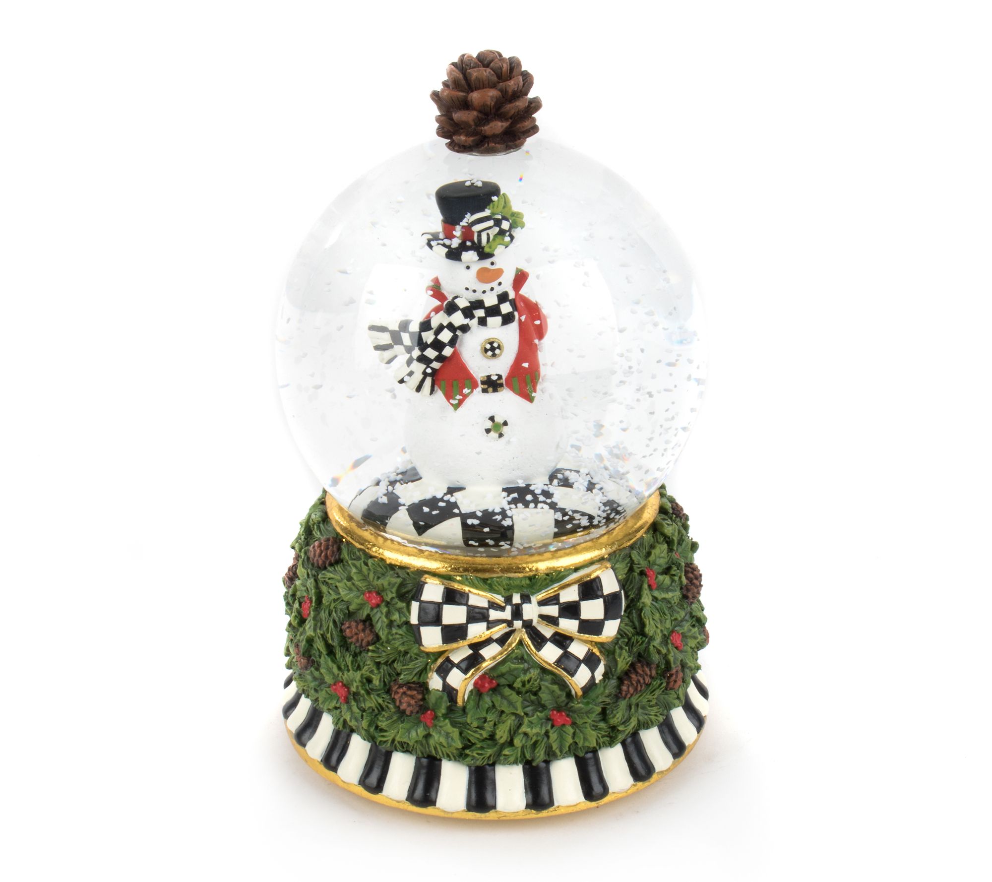 MacKenzie -Childs Snowman Snow Globe