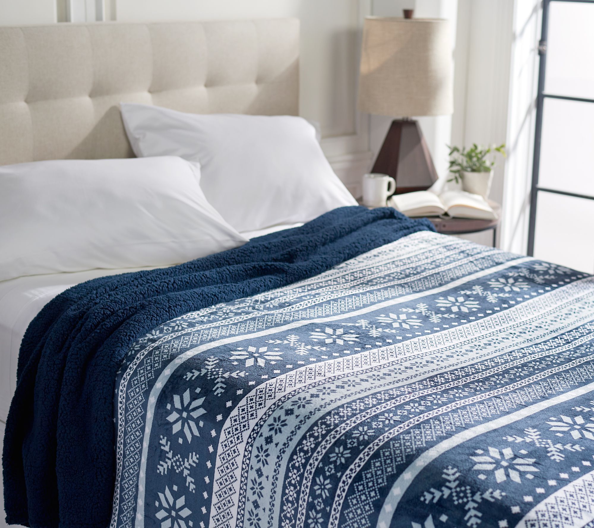Berkshire Blanket - Blue - Bedding 