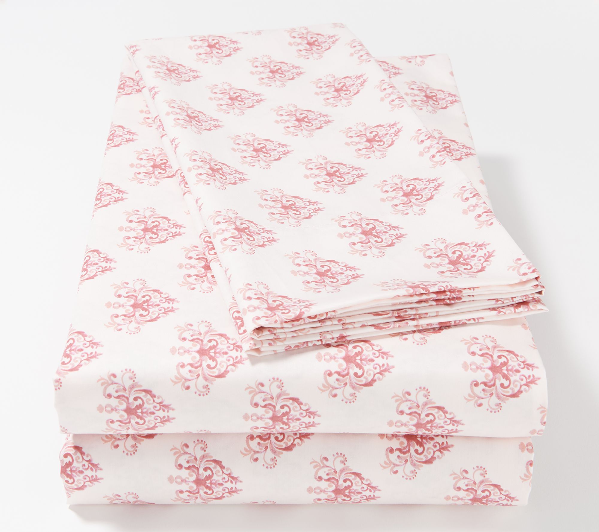 "As Is" Northern Nights 400TC Printed Damask Sheet Set