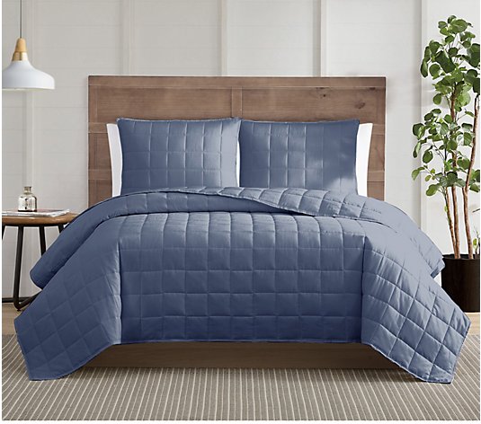Truly Calm Silver Cool Full/Queen 3-Piece QuiltSet