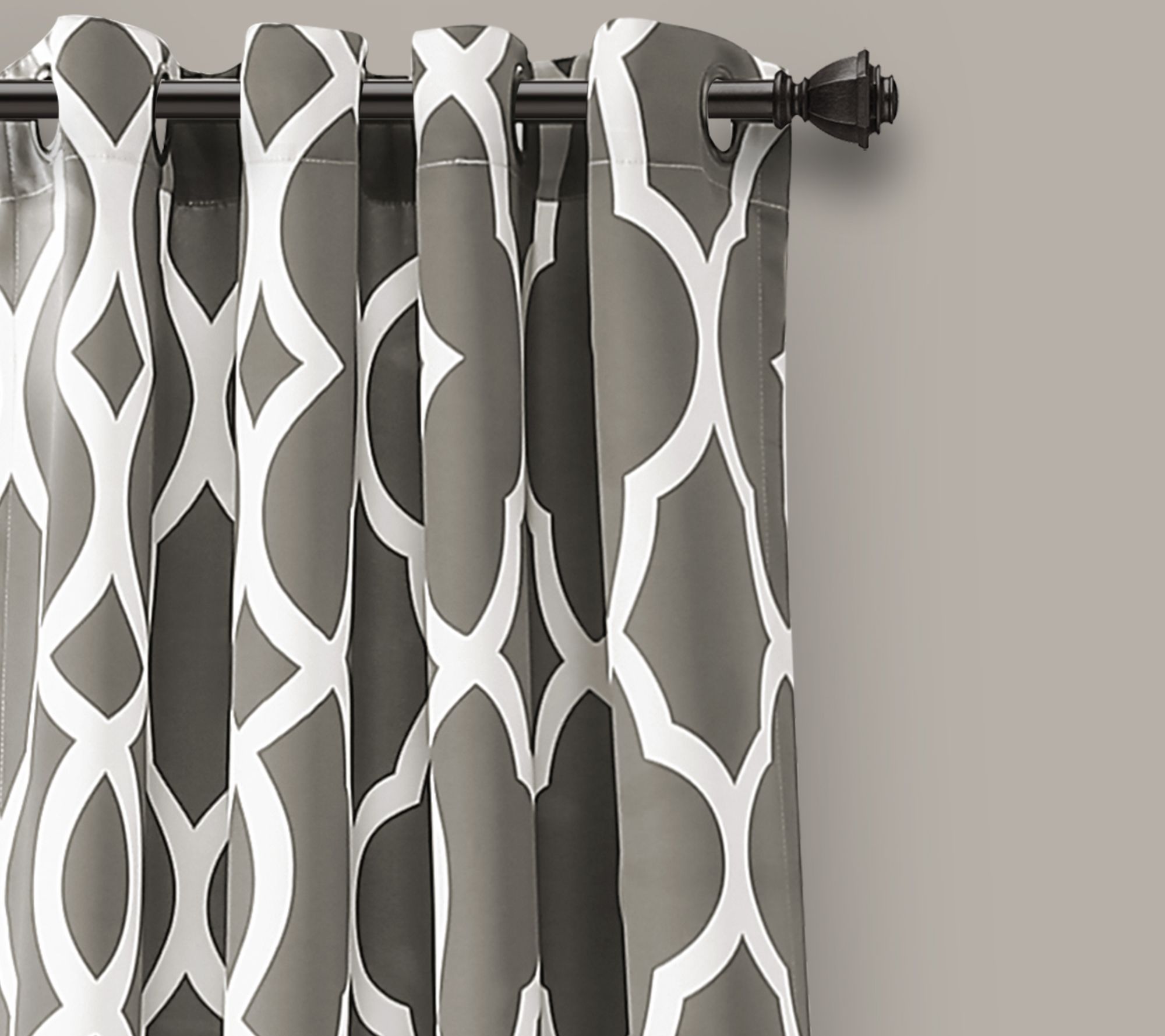 Connor Geo Room Darkening Window Curtains by Lush Decor