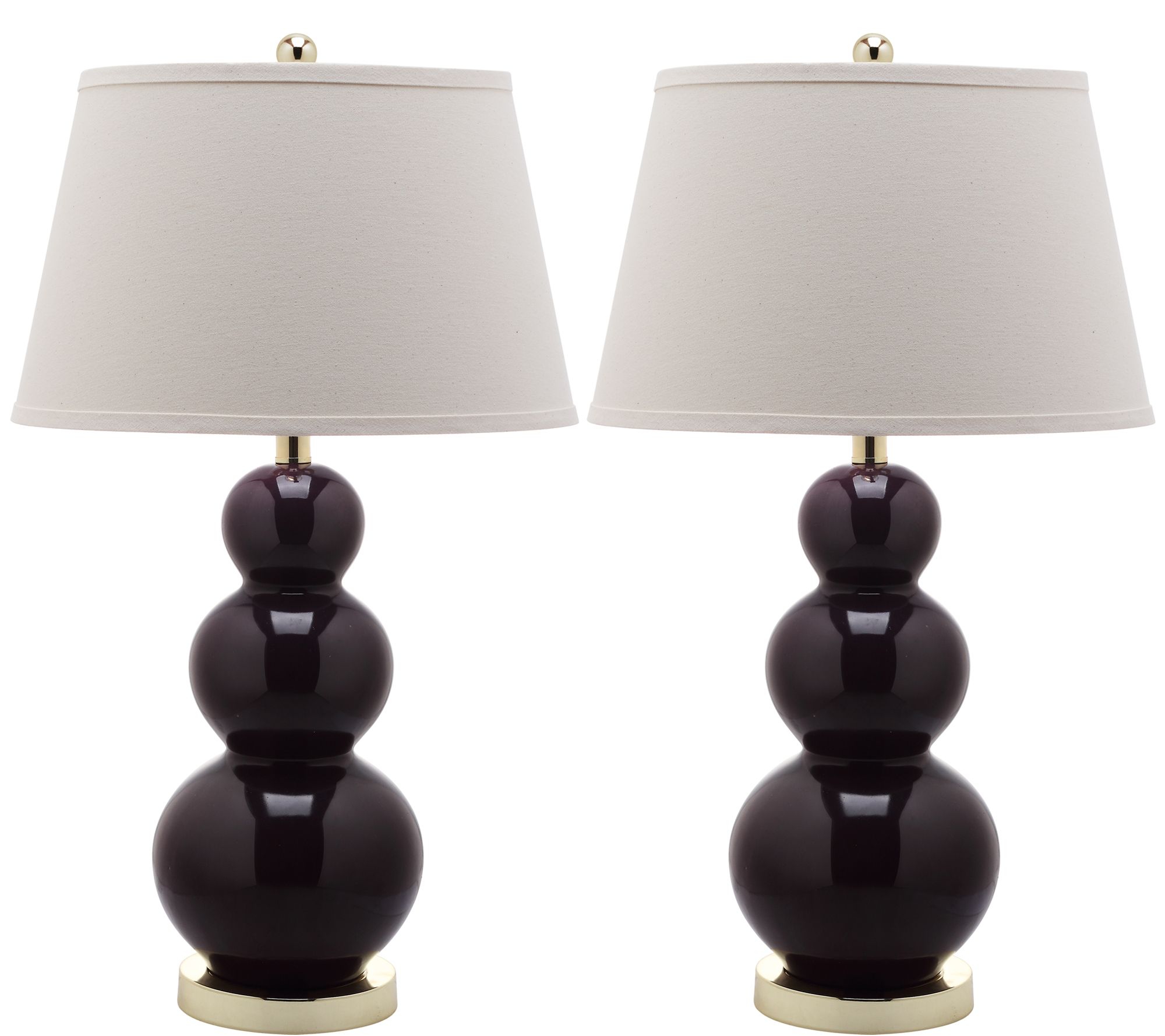 Safavieh Set of 2 ThreeGourd Table Lamps