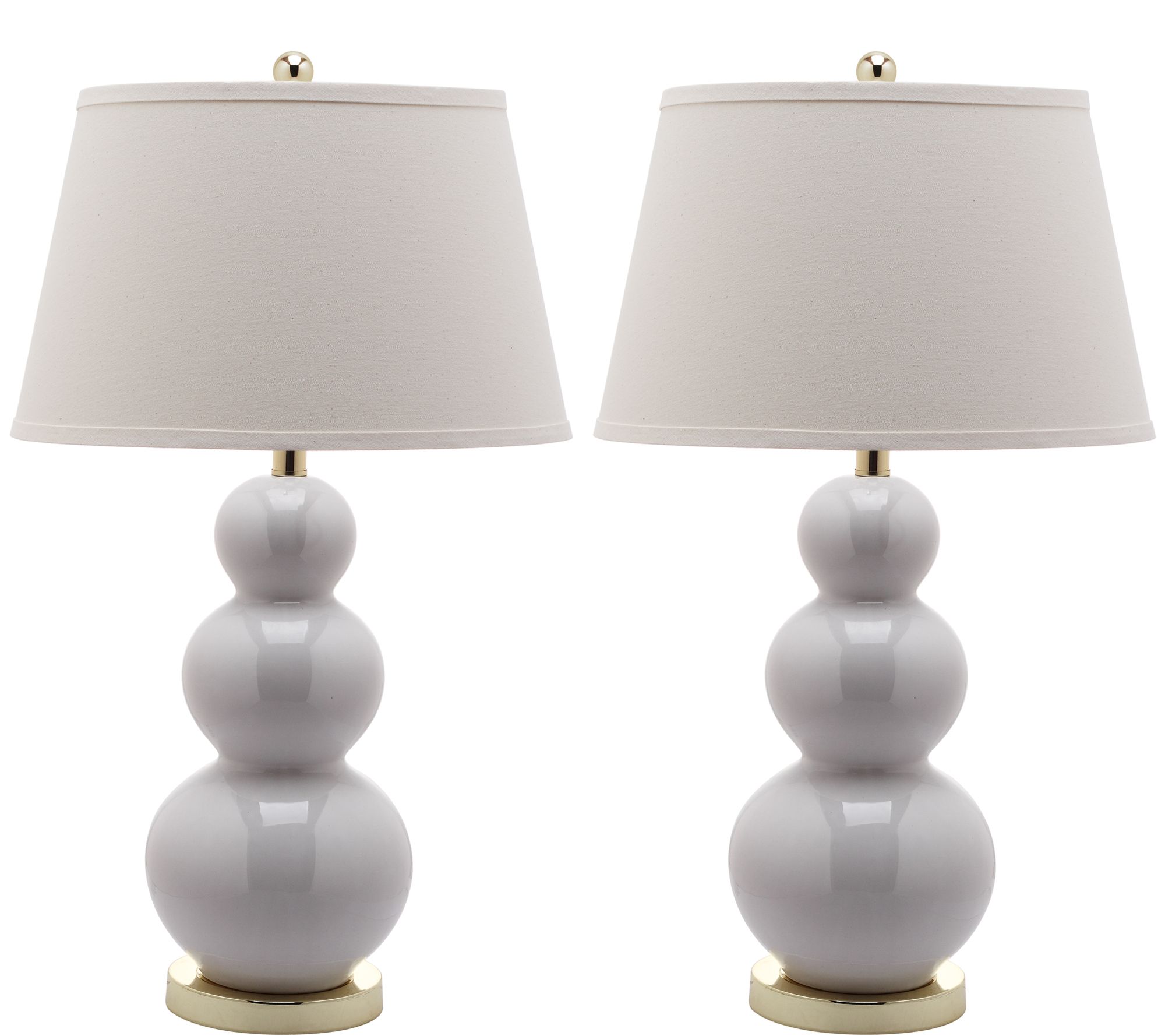 Safavieh Set of 2 Three-Gourd Table Lamps