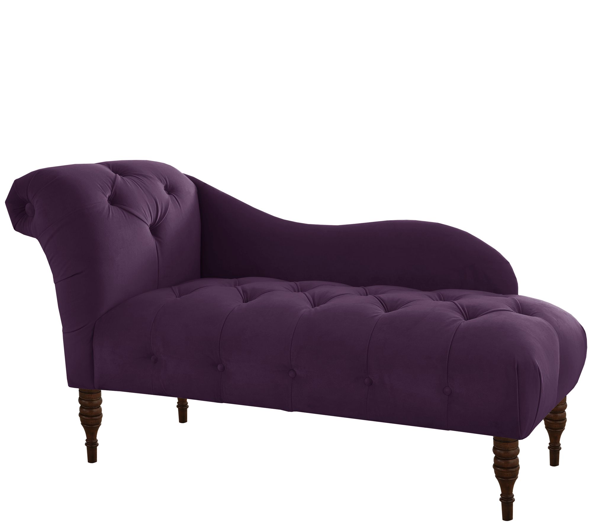 Skyline Furniture Velvet Chaise Lounge - QVC.com