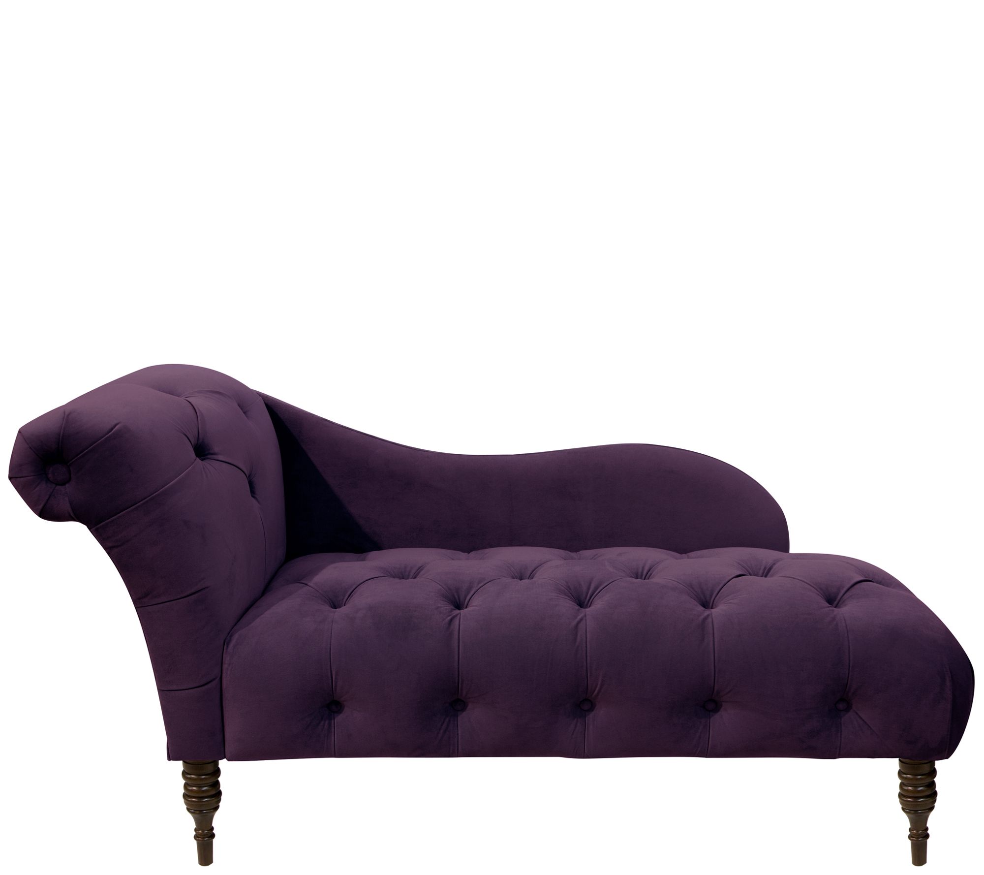 Skyline Furniture Velvet Chaise Lounge - QVC.com