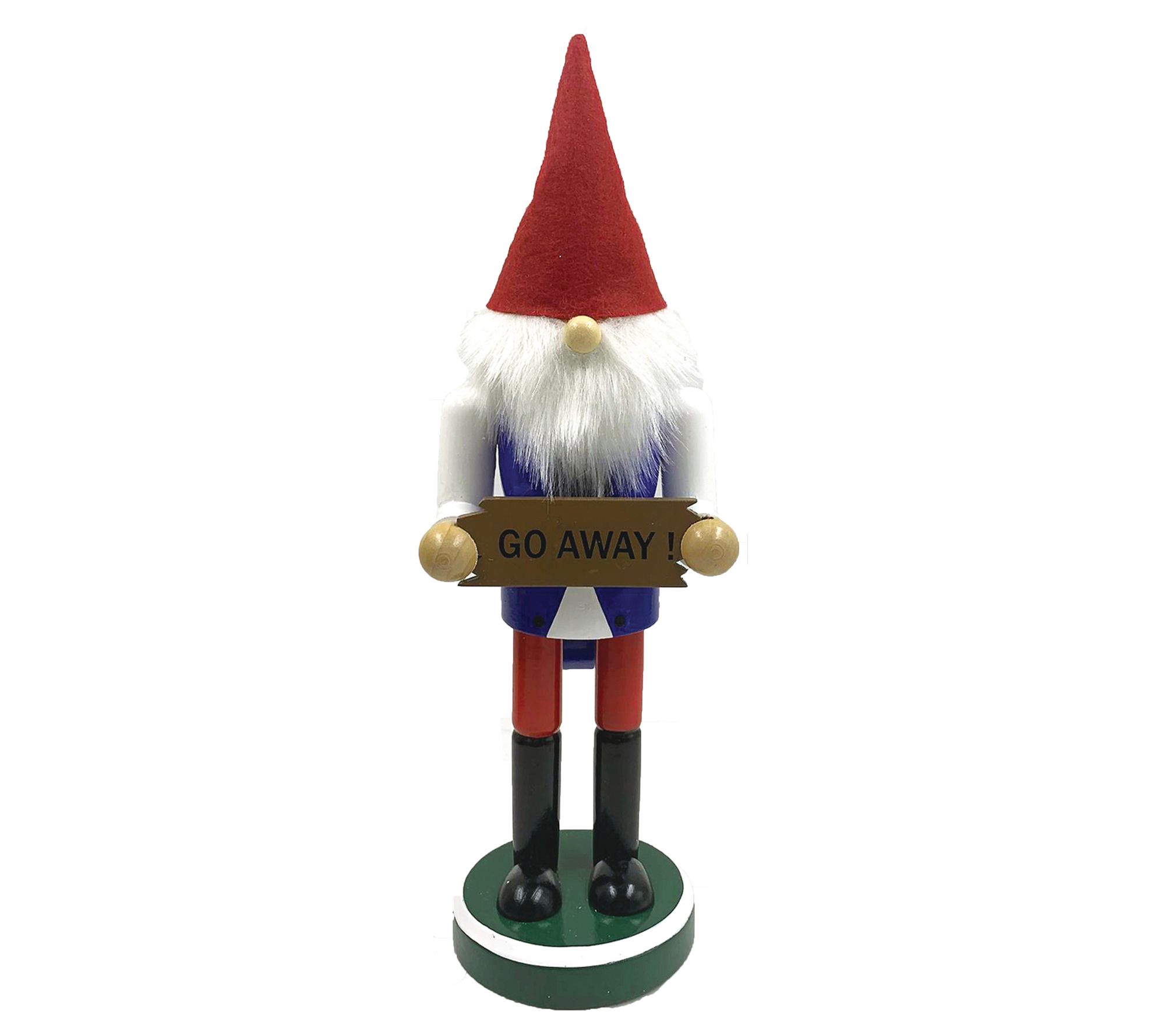 Santa's Workshop Inc. 12"H Go Away Gnome Nutcracker