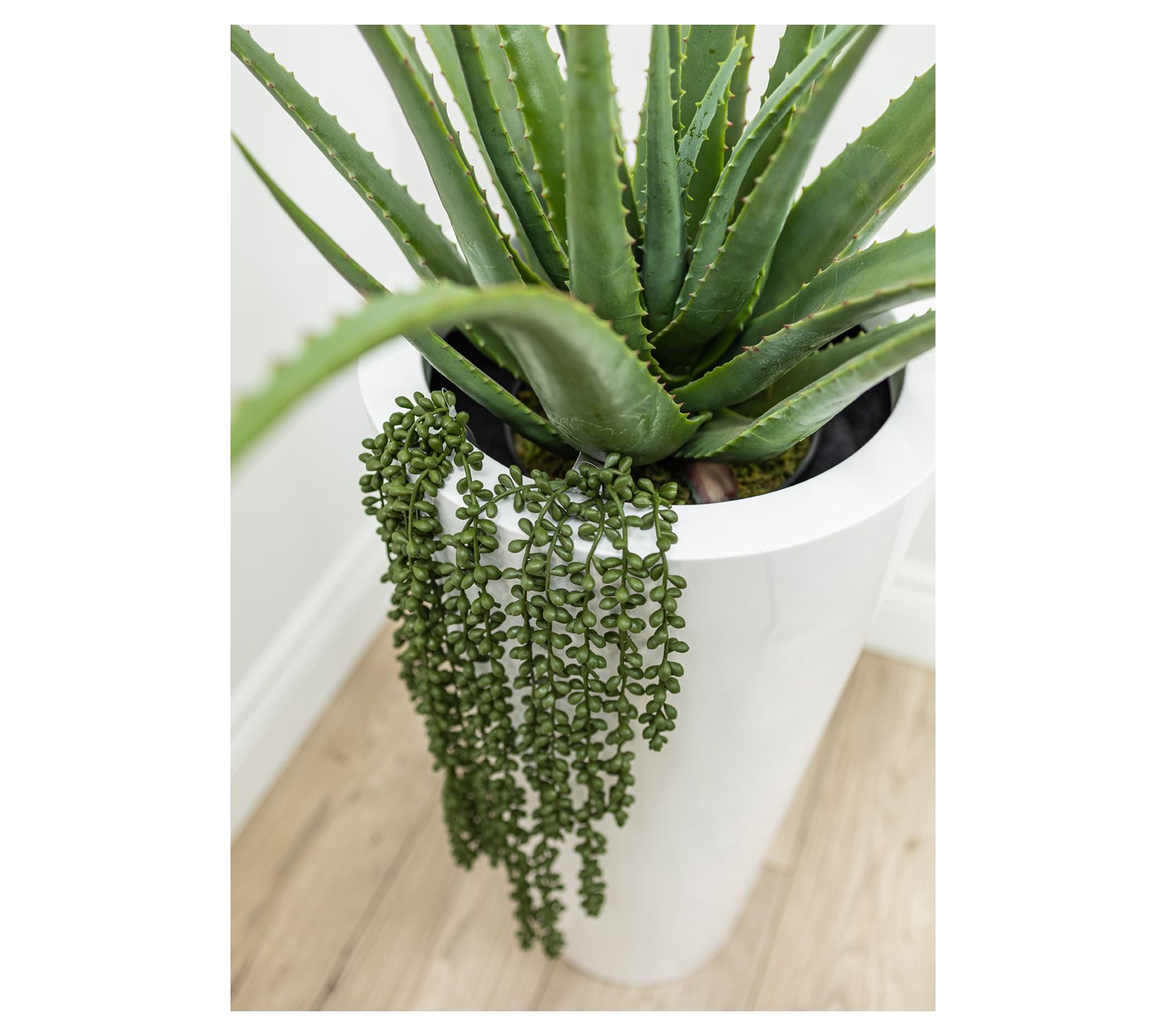 Artificial Botanical Hanging Plant in Green Finish 25'' Heigh