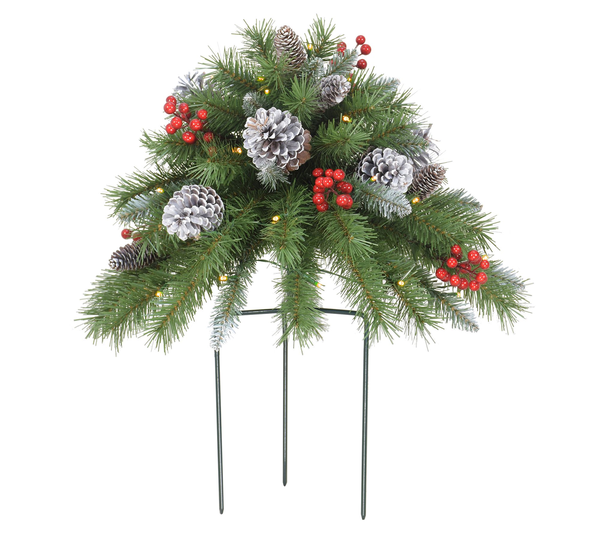 Puleo 18" B/O Urn Filler, 62 Tips, 35 Warm White LED Lights