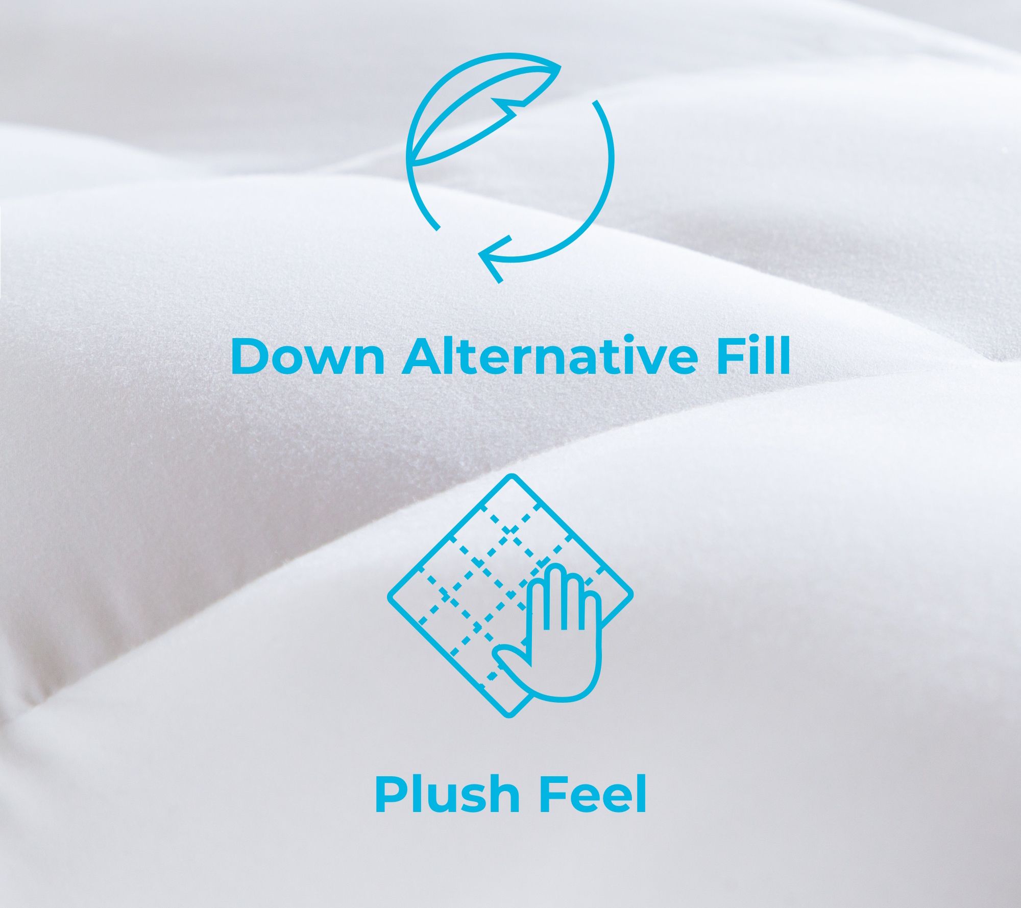 Linenspa Essentials 3" Down Alternative Fiber Bed Topper Full