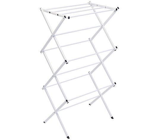 24' W Honey-Can-Do Commercial Chrome Accordion Drying Rack 