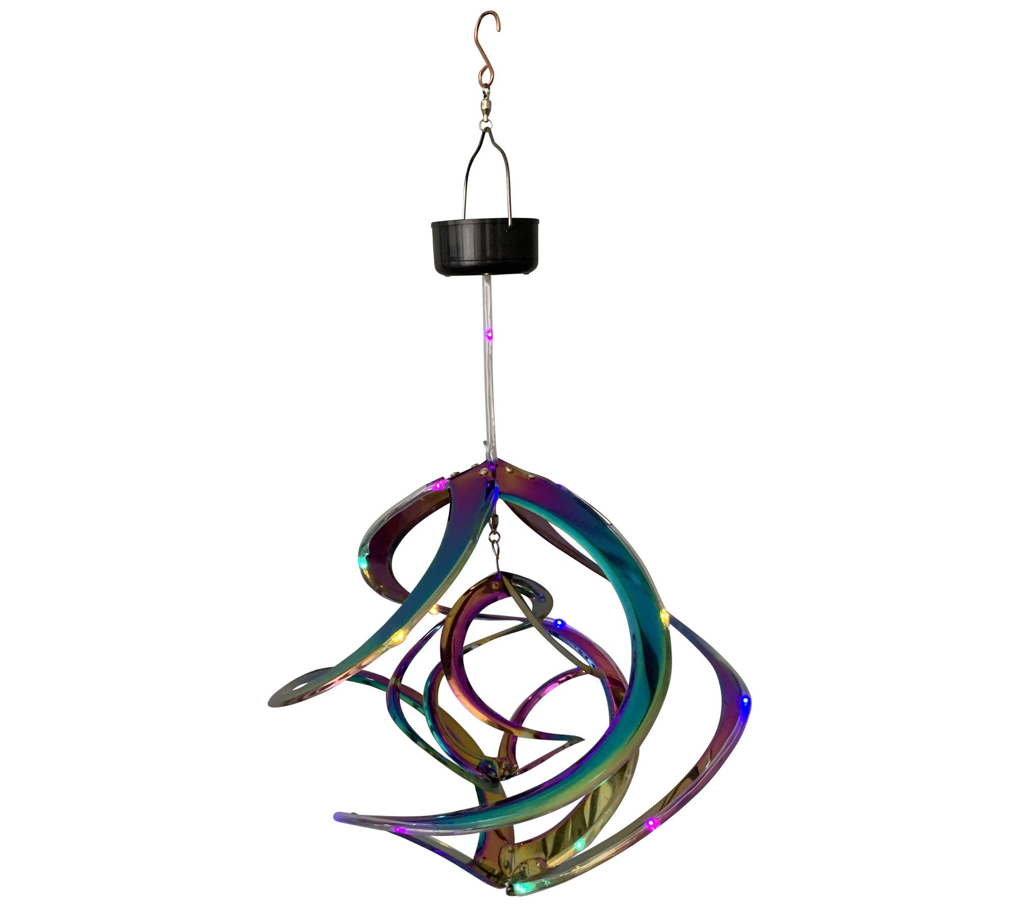 RCS Cosmix Double Helix Wind Spinner with LEDs,Iridescent
