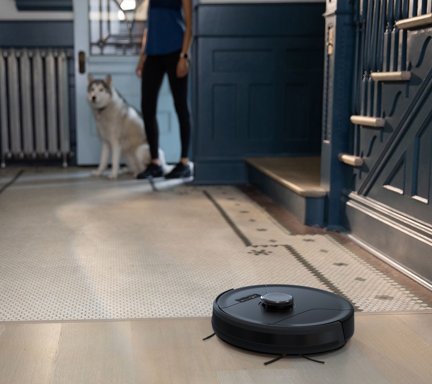 BobSweep Pet Hair Slam Robotic Vacuum Cleaner and Mop - Stylish Paws