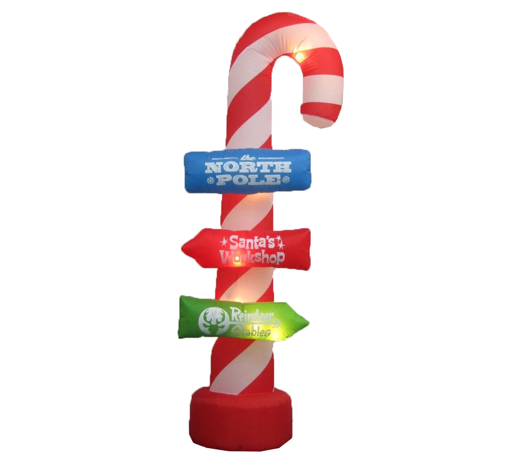 Santa's 94" Candy Cane Inflatable with Blower