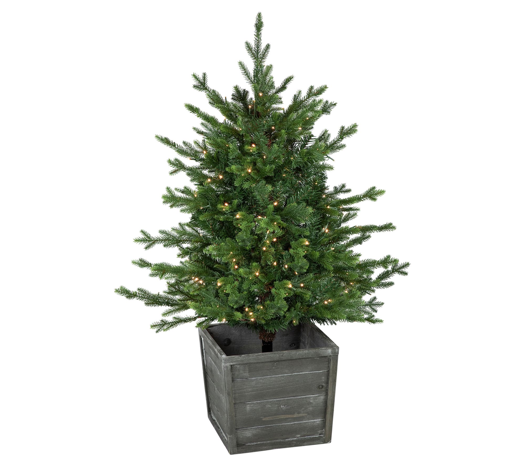 Northlight 4' Pre-Lit Potted Russian Pine Chris tmas Tree