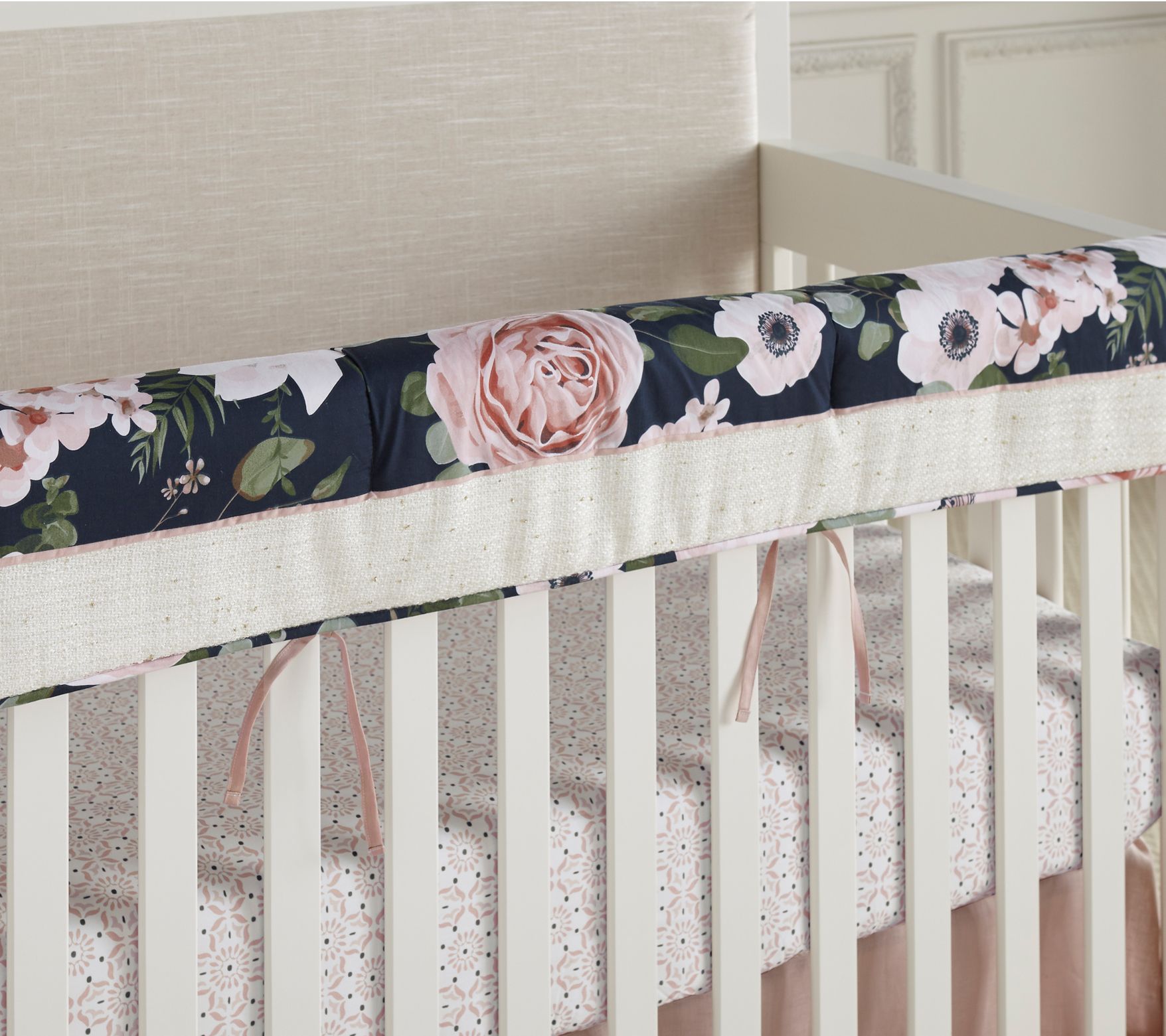 Levtex Baby Fiori Blush Medallion Crib Fitted Sheet