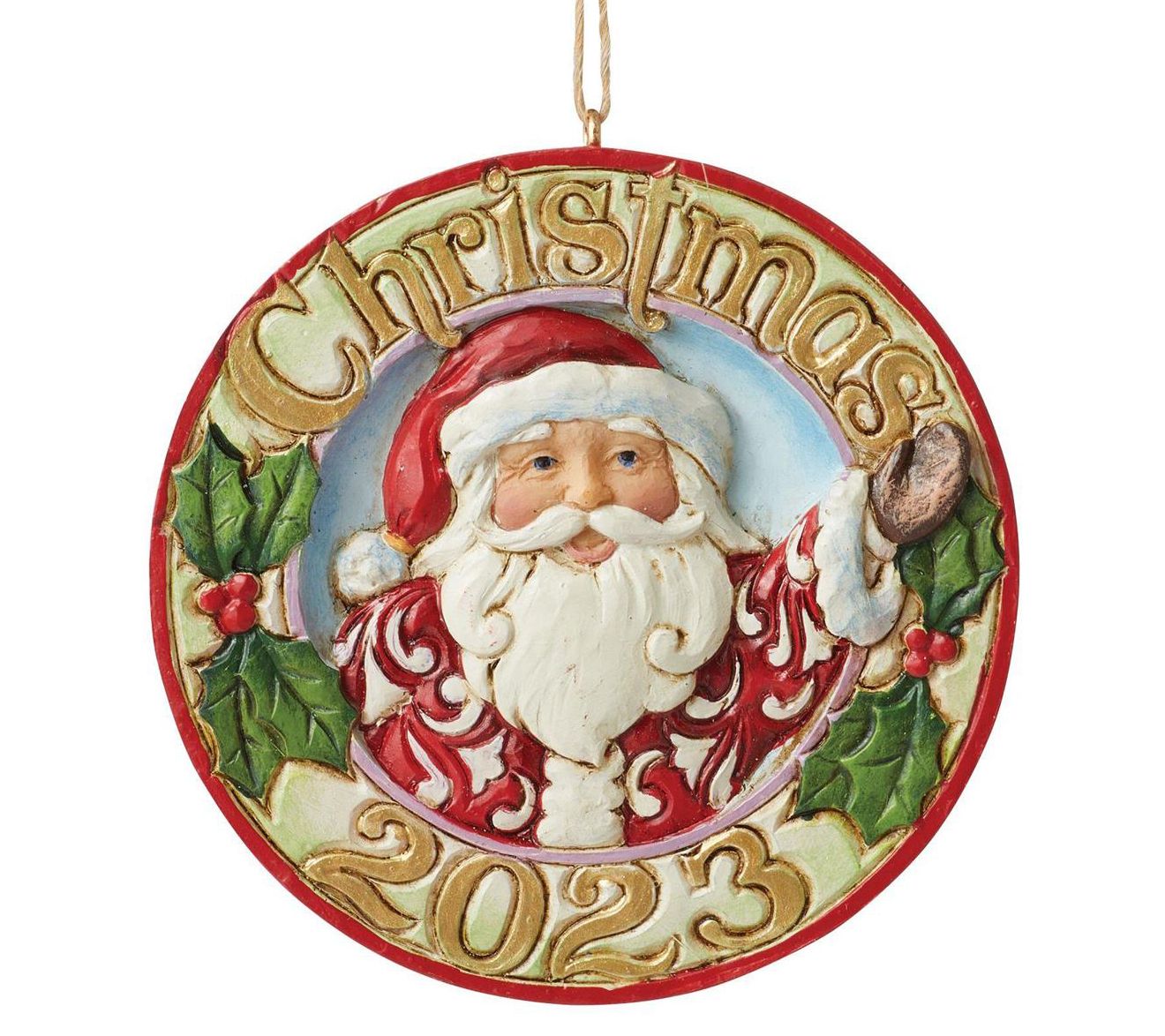 Jim Shore Dated 2023 Jolly Santa Ornament