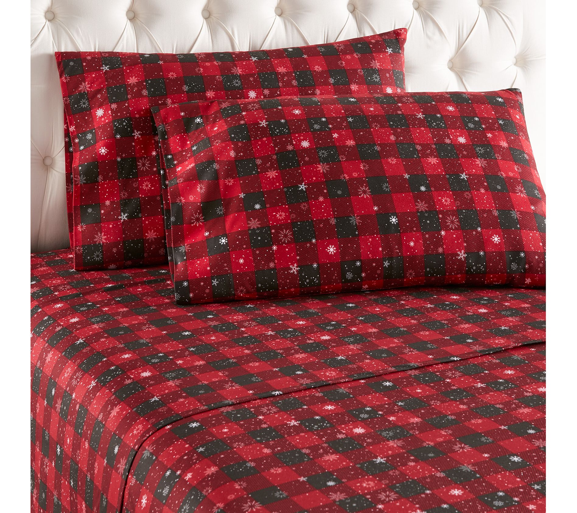 Shavel Queen Micro Flannel Printed Deep-Pocket Sheet Set