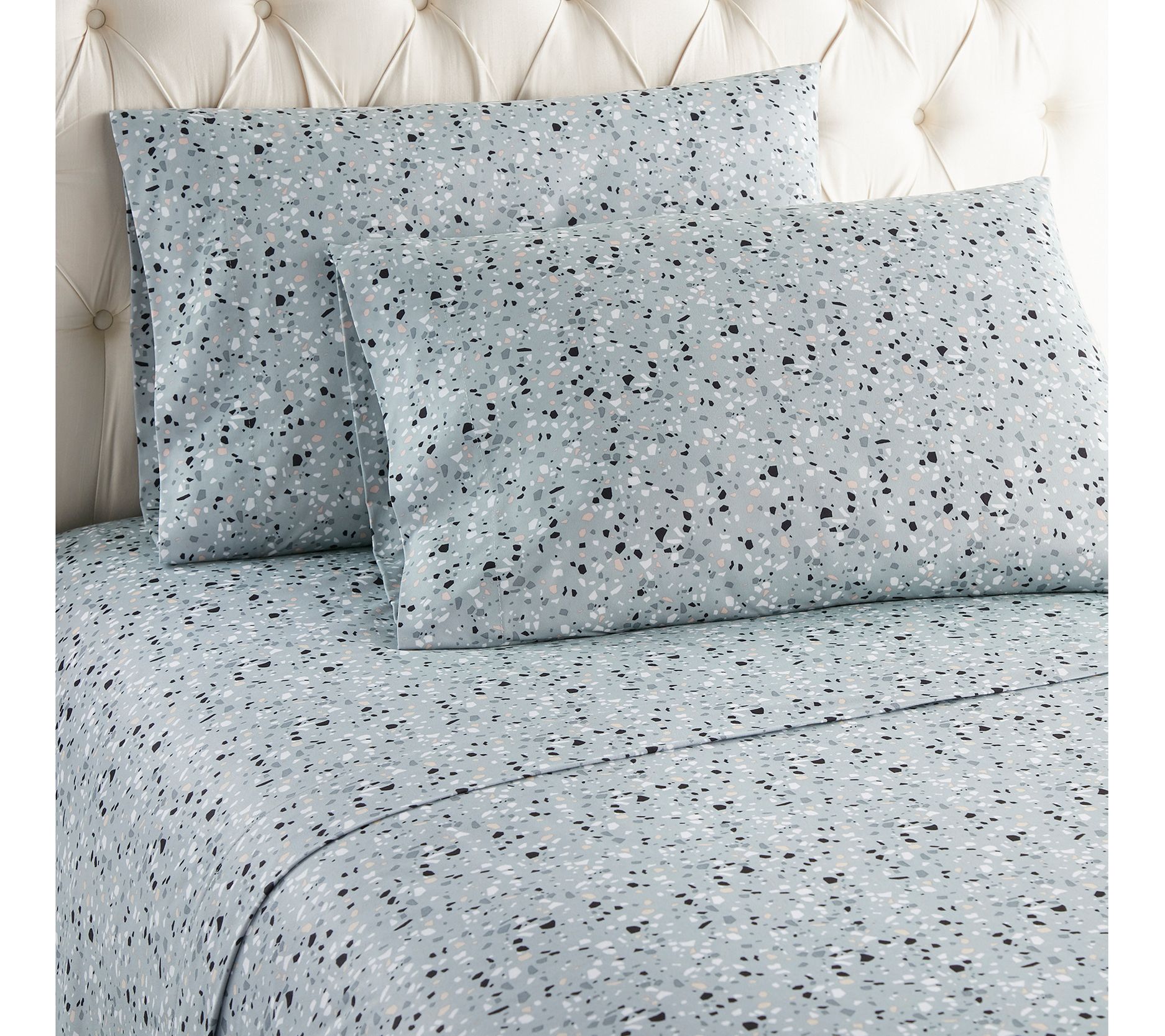 Shavel Queen Micro Flannel Printed Deep-Pocket Sheet Set