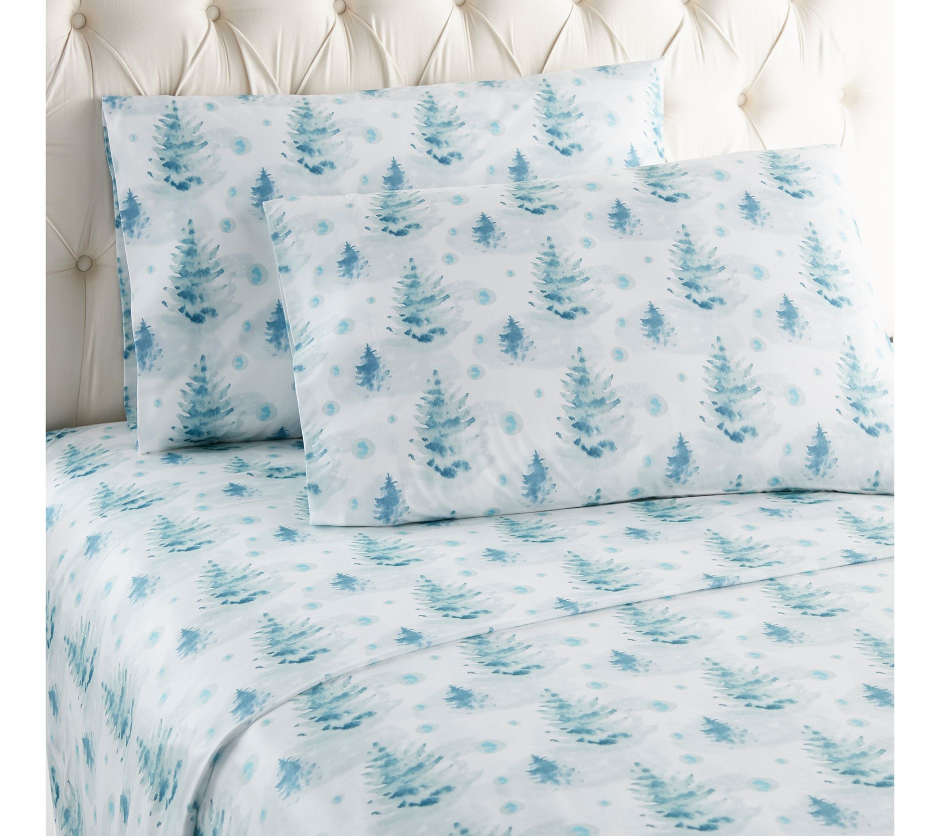 Shavel Queen Micro Flannel Printed Deep-Pocket Sheet Set