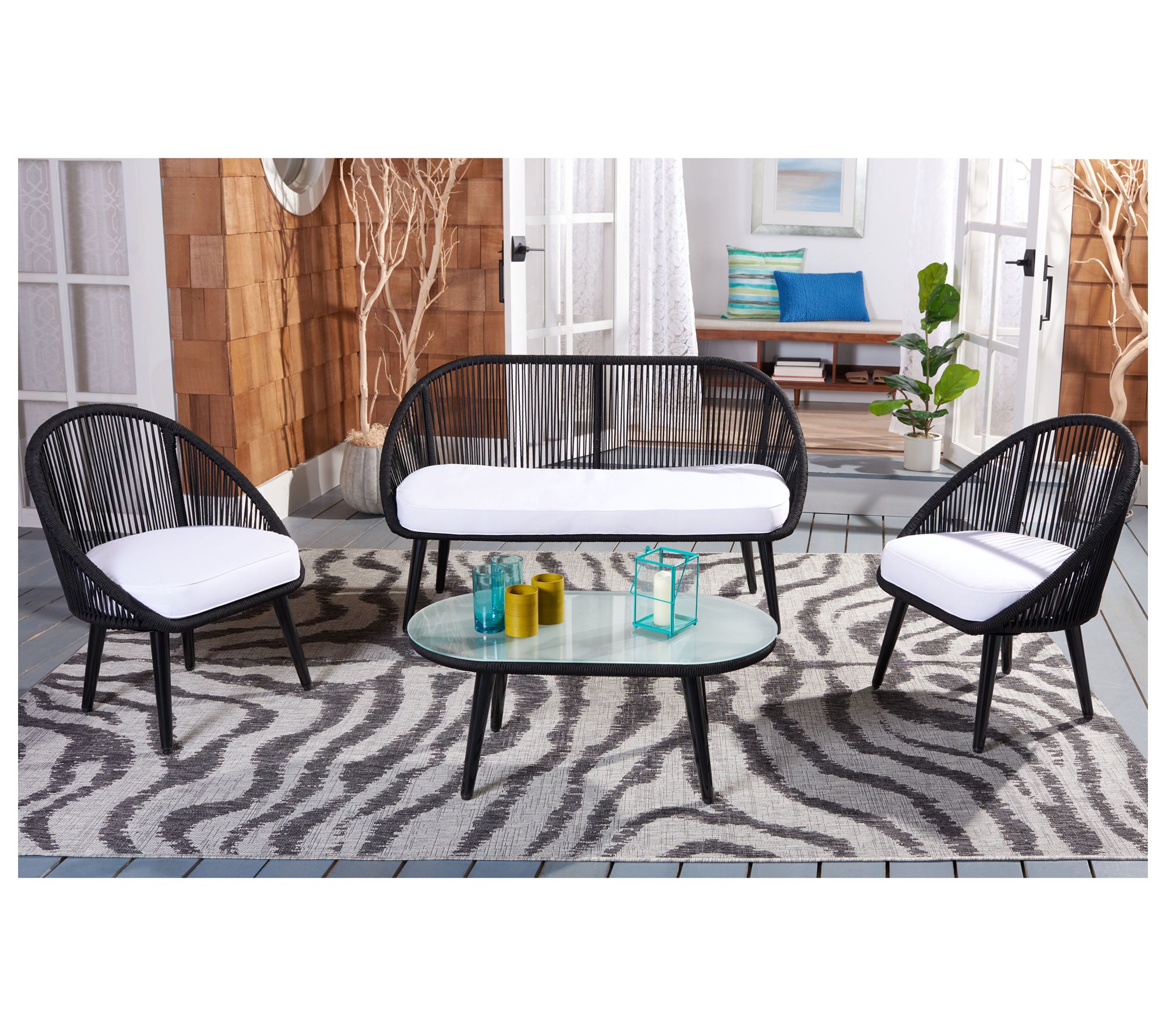 Safavieh Halcott 4pc Living Set