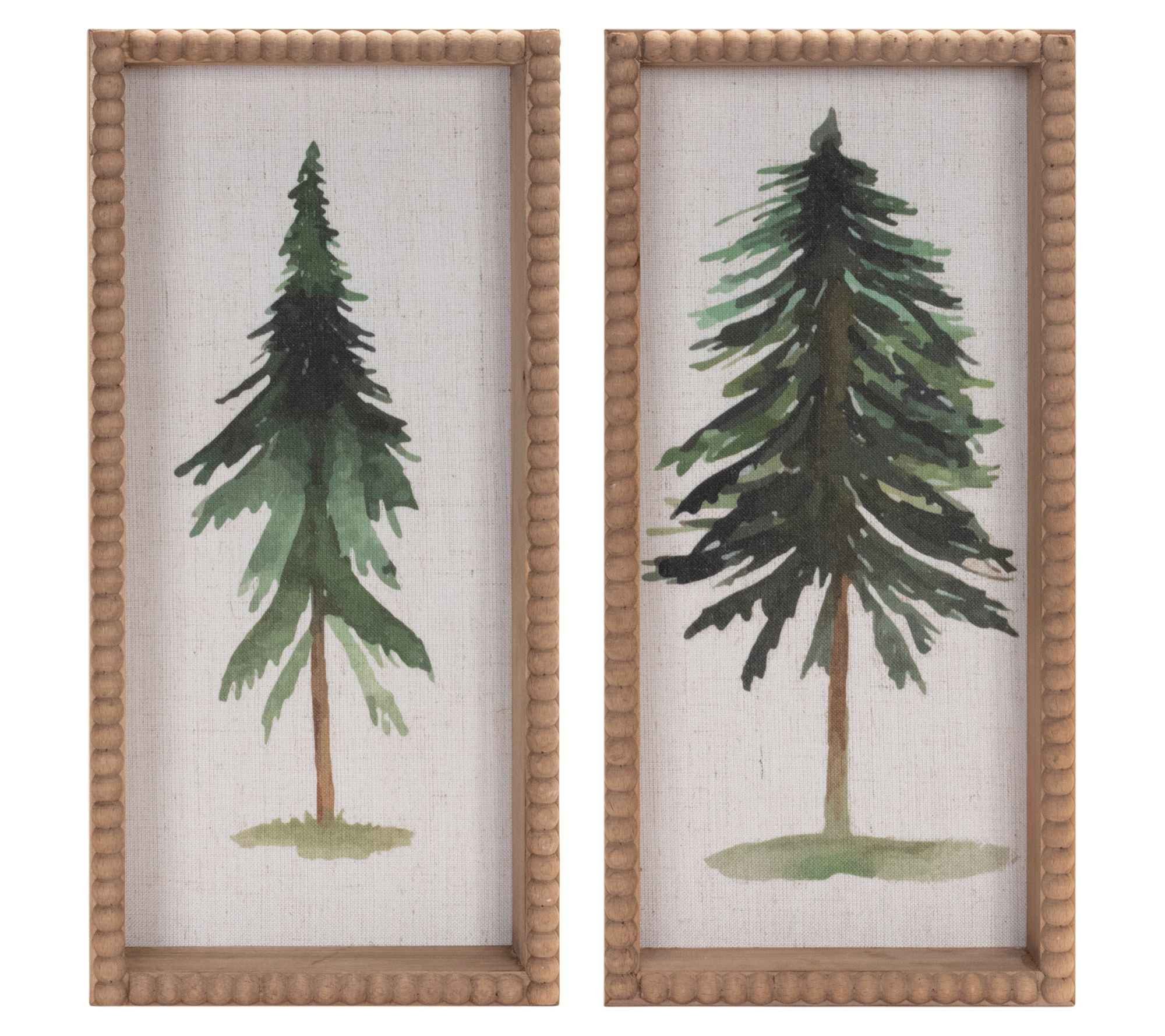 Melrose Framed Pine Tree Plaque (Set of 2)