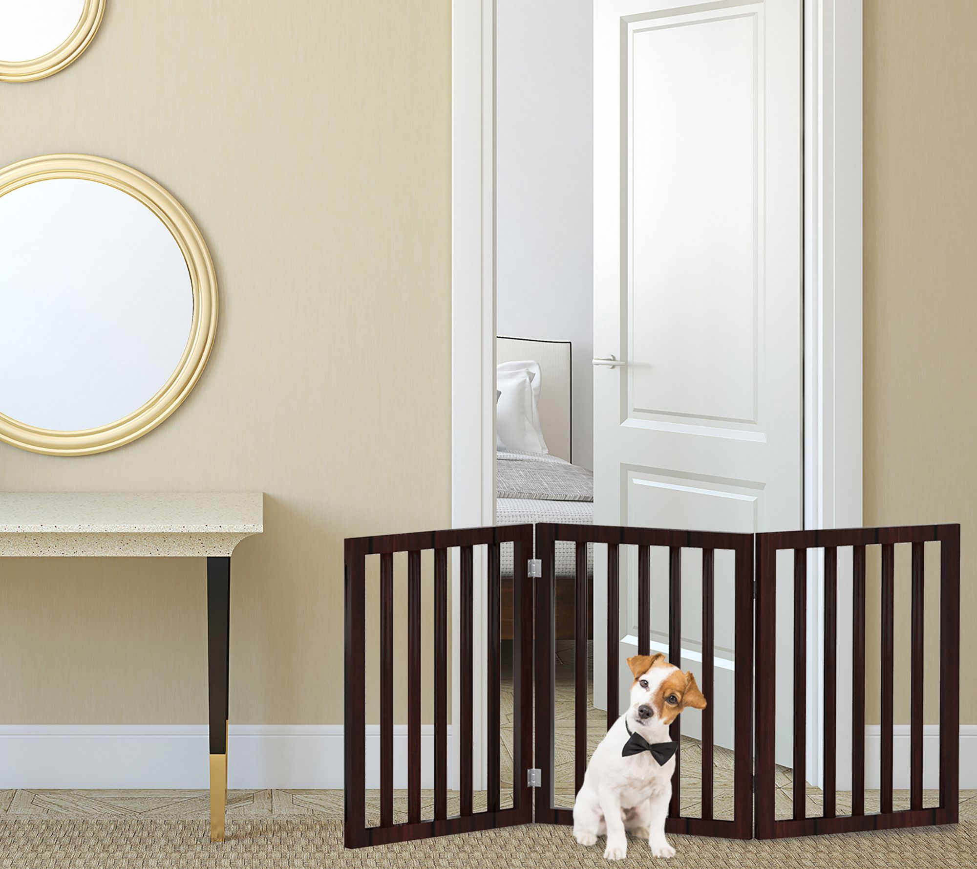 Petmaker Pet Gate 3-Panel 55" Indoor Foldable Fence