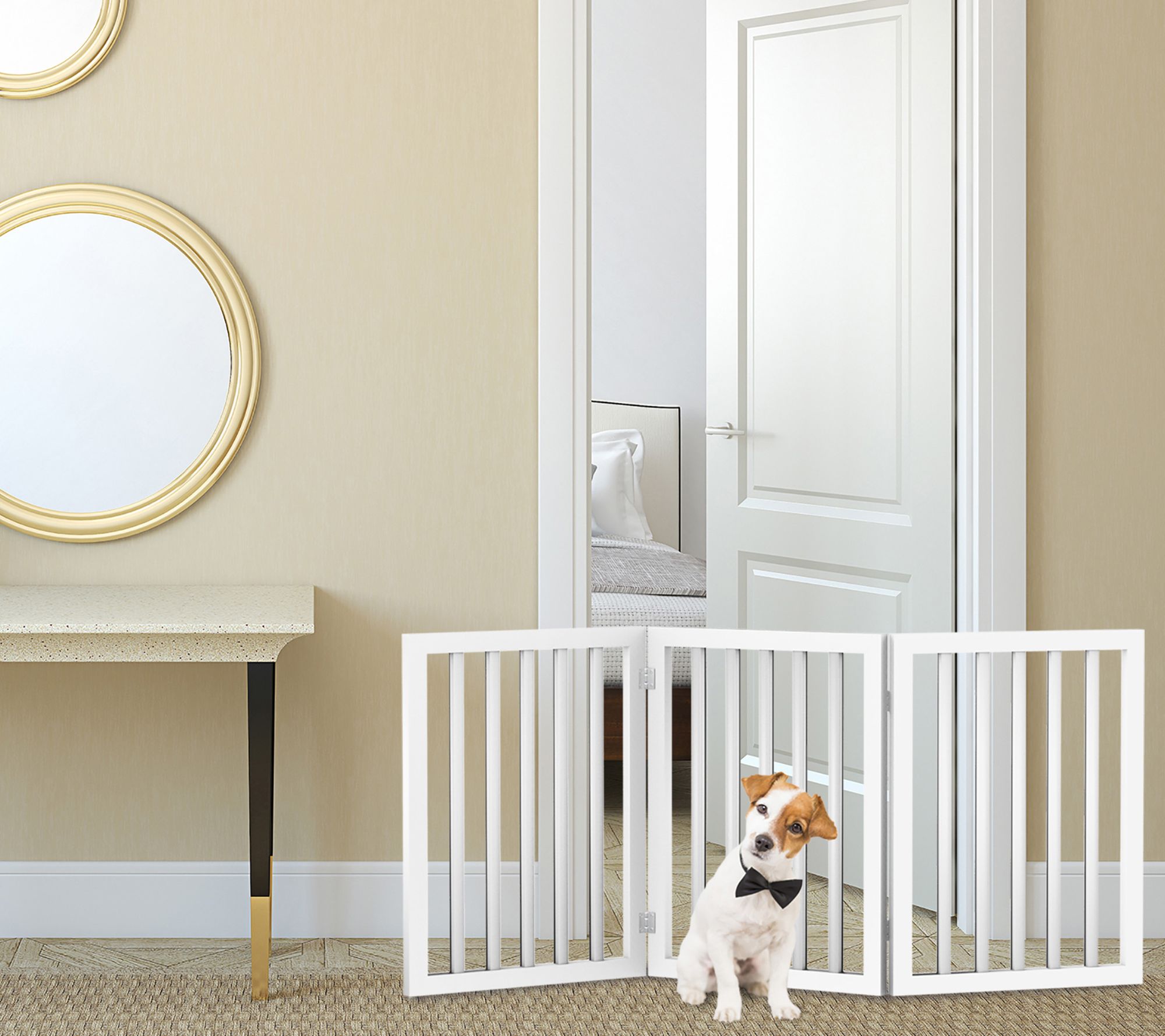 Petmaker Pet Gate 3-Panel 55" Indoor Foldable Fence