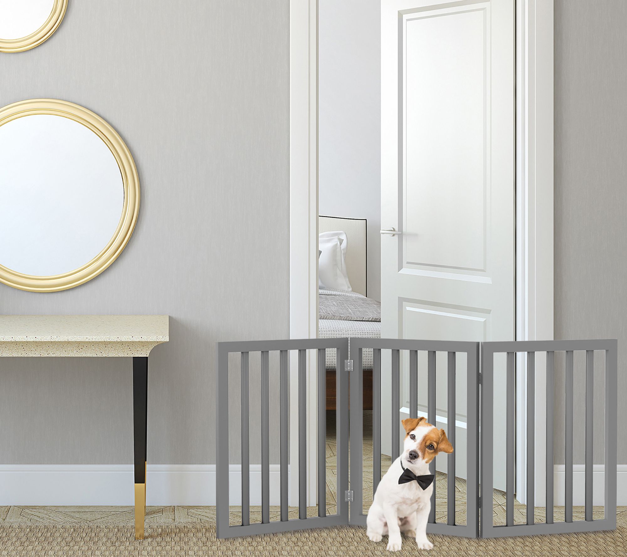 Petmaker Pet Gate 3-Panel 55" Indoor Foldable Fence