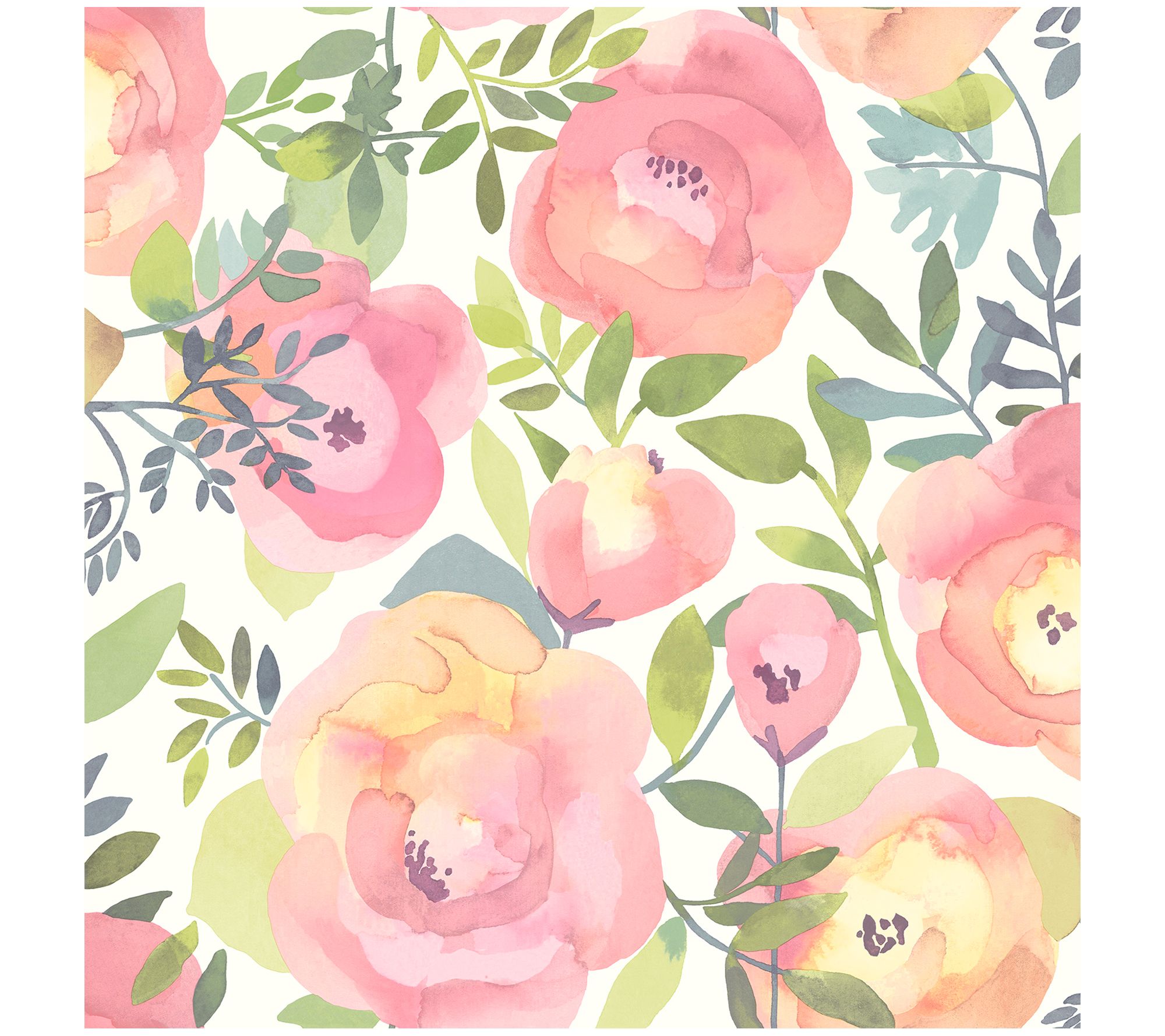 NuWallpaper Peachy Keen Pink Peel and Stick Wal lpaper