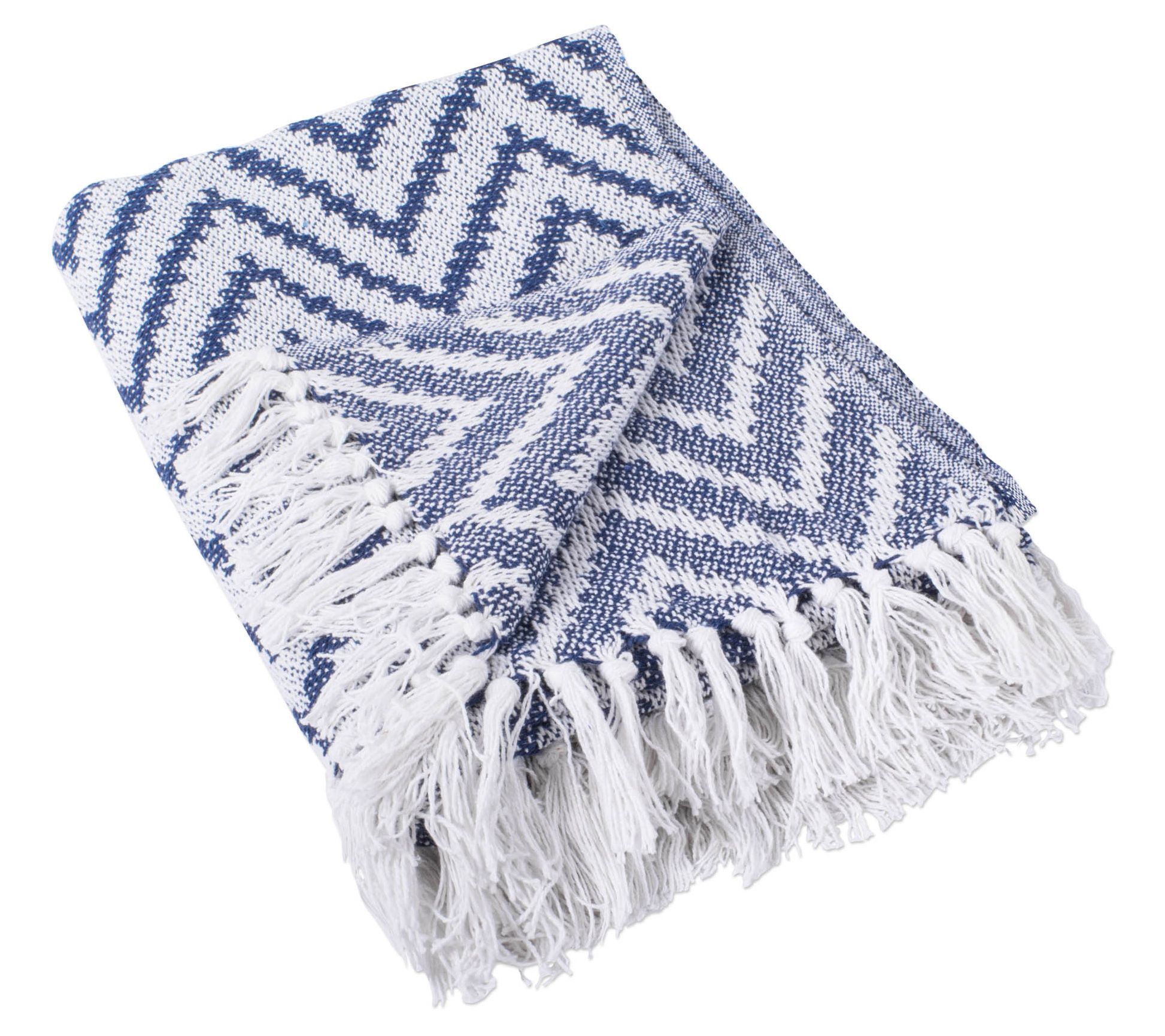 Design Imports Large Chevron Throw - QVC.com