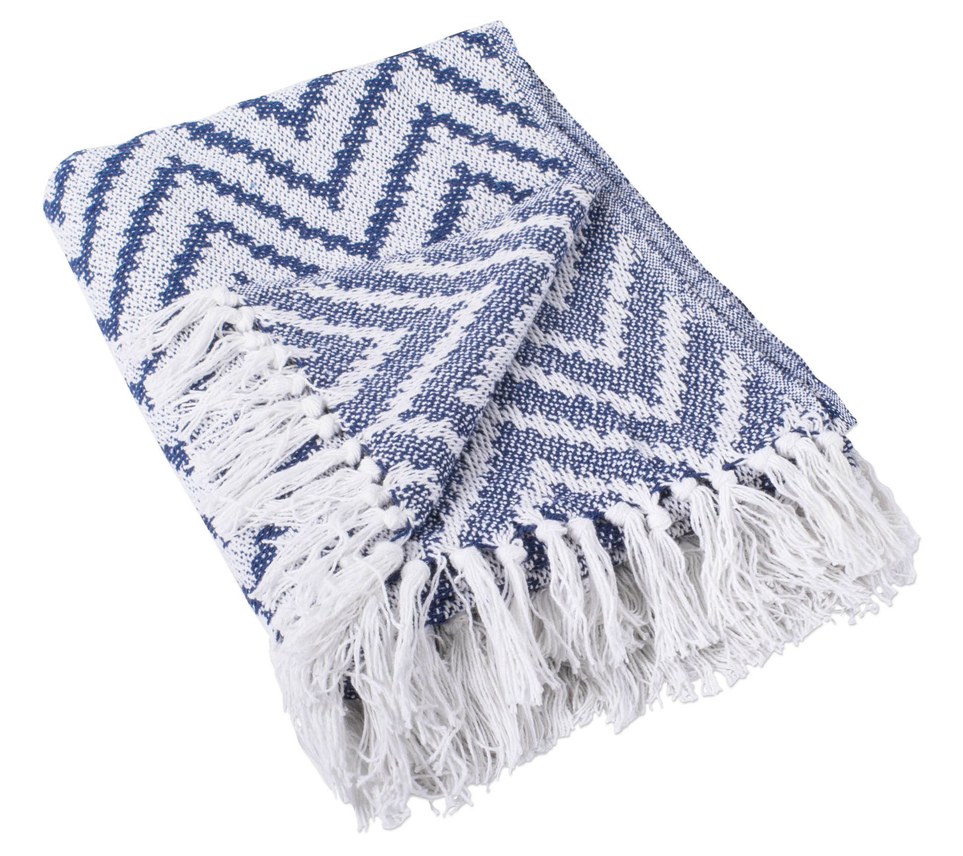 Design Imports Large Chevron Throw