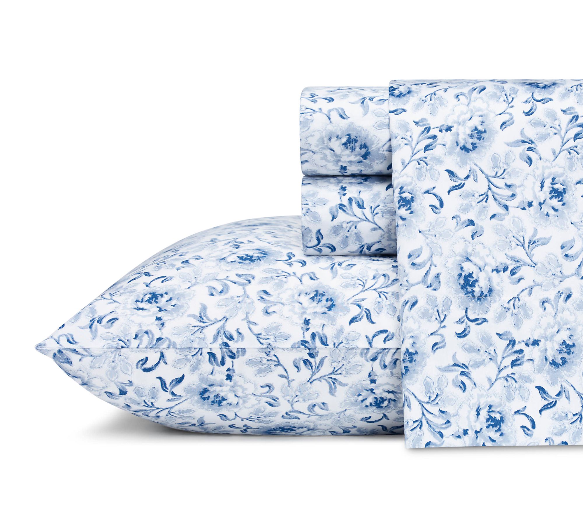 Laura Ashley Lo relei Cotton 4- Piece Sheet Set - King