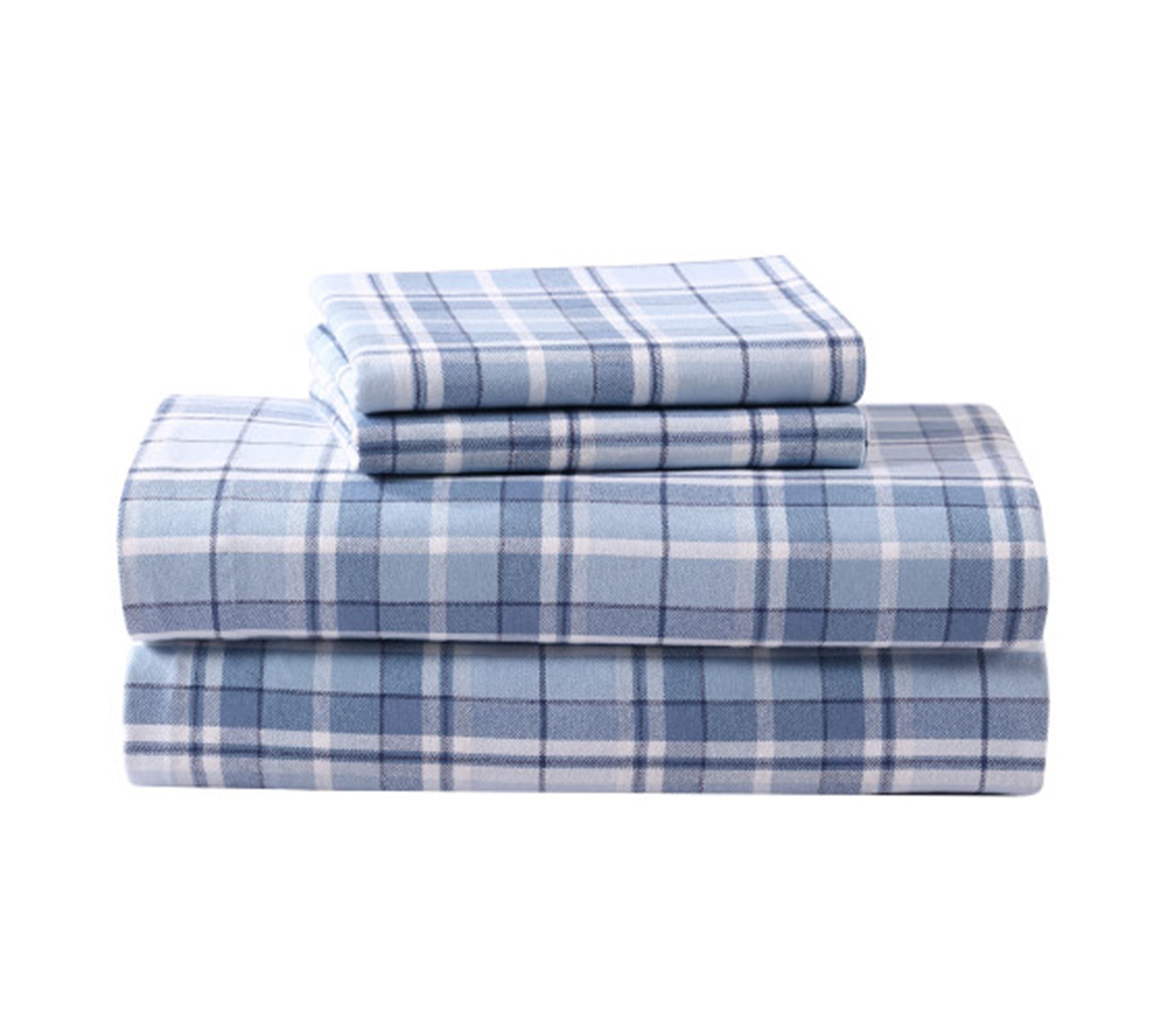 Laura Ashley Mulholland Plaid Blue Full Sheet Set