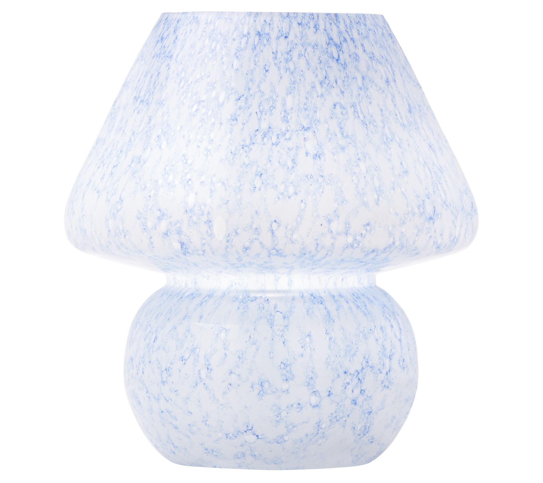 River of Goods 8.75" Handblown Glass Mushroom Accent Lamp