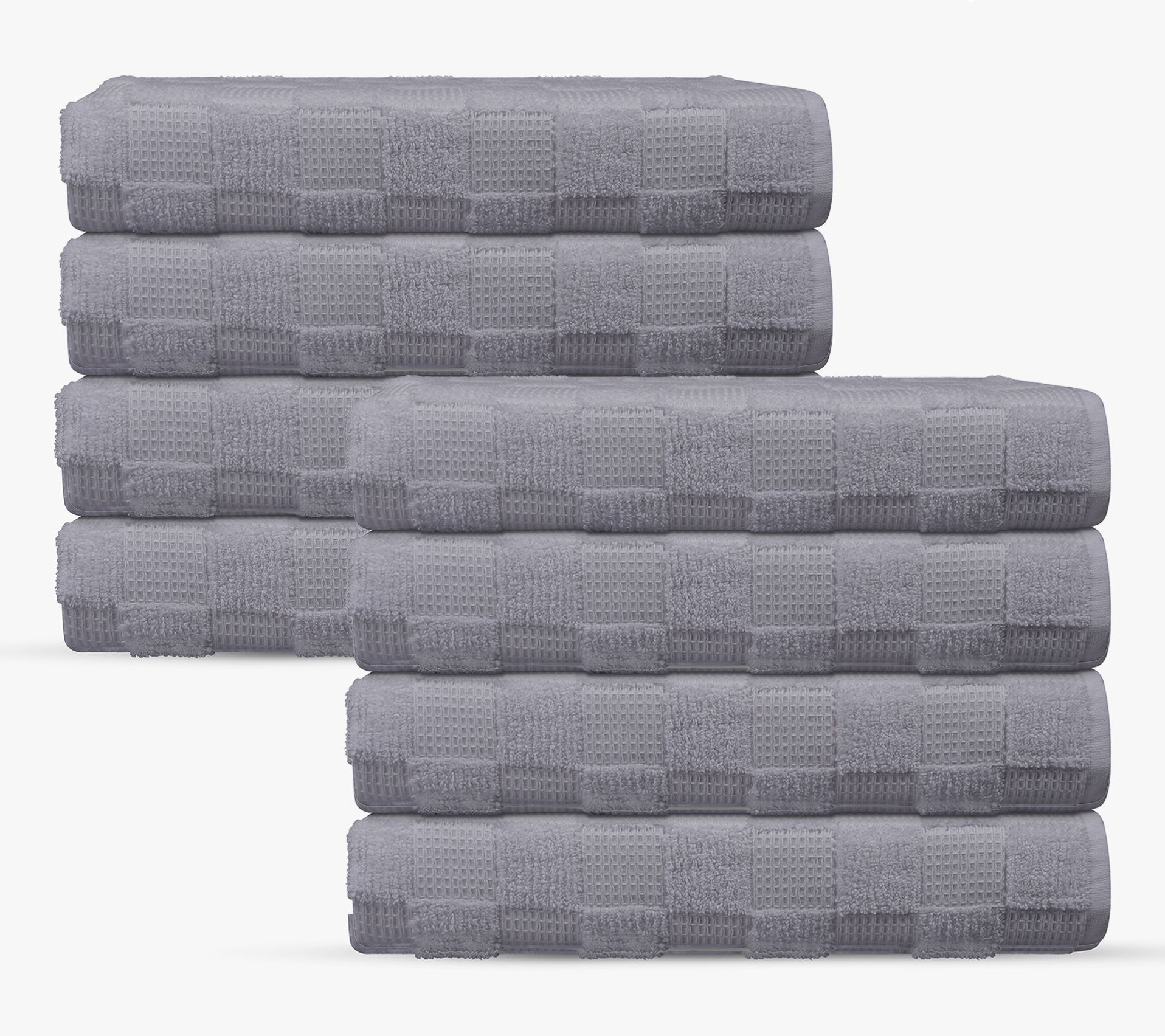 Depera Home Waffle Terry 8 pcs Turkish Hand Towels Set